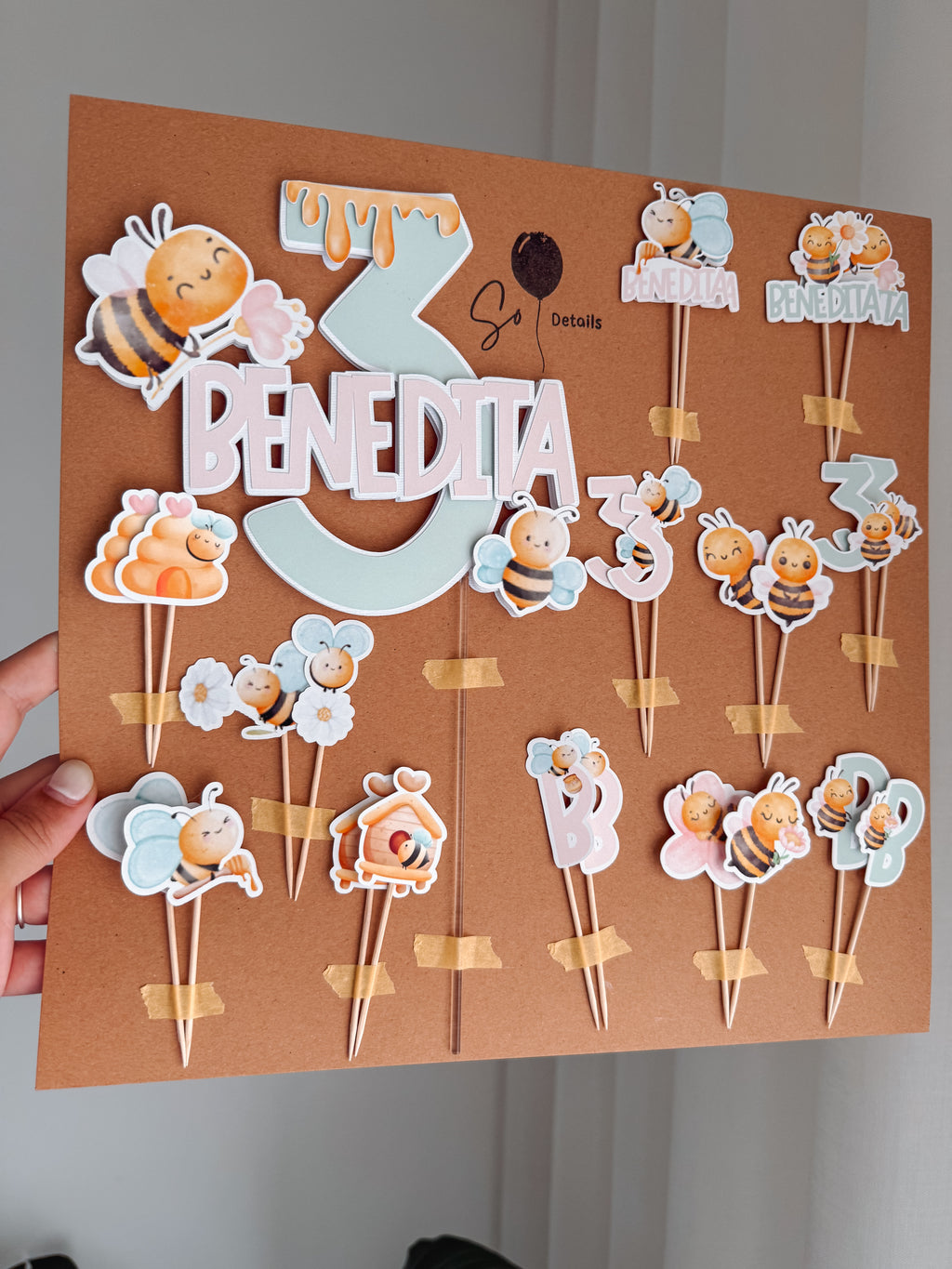 Abelha | Topo de bolo premium