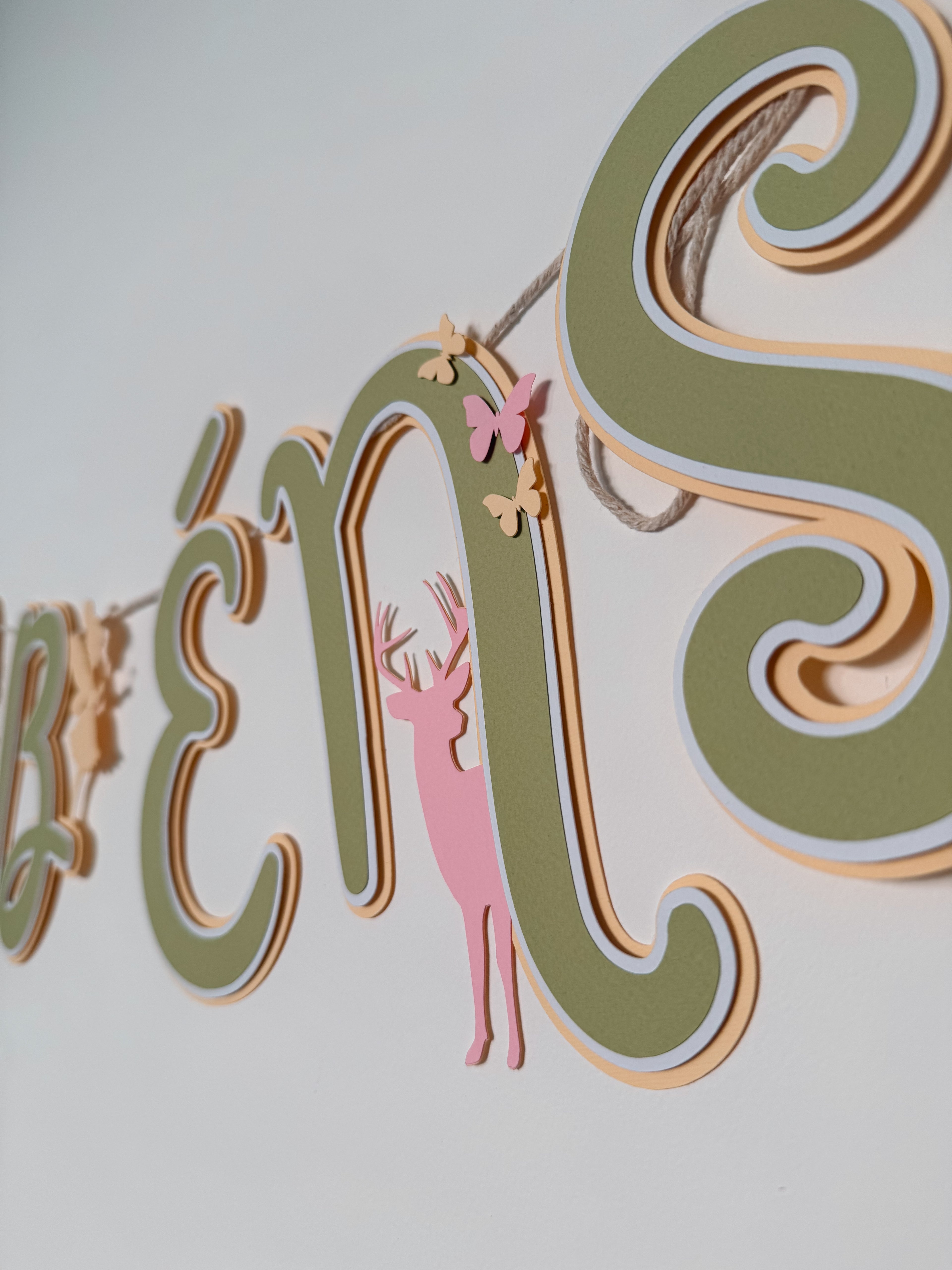 Bosque encantado | Bandeirola parabéns