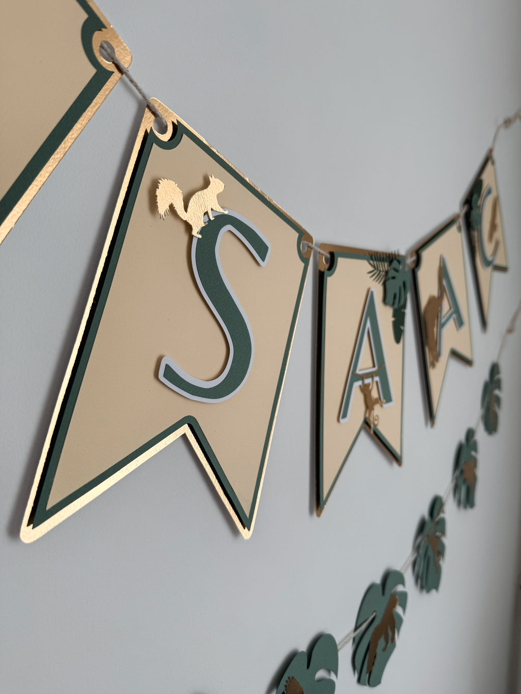 Animais gold | Bandeirola nome