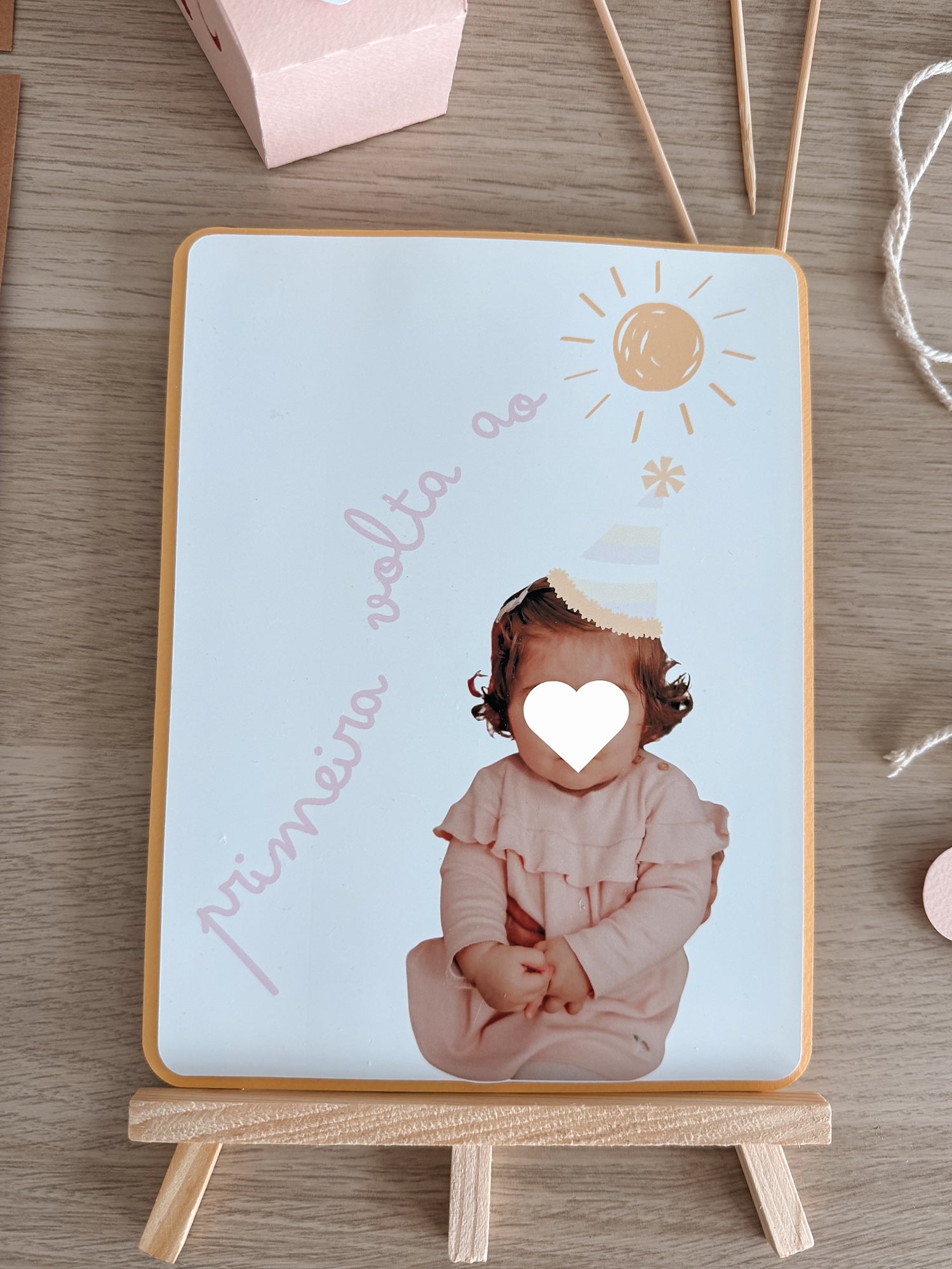 Volta ao sol rosa | Mini cavalete