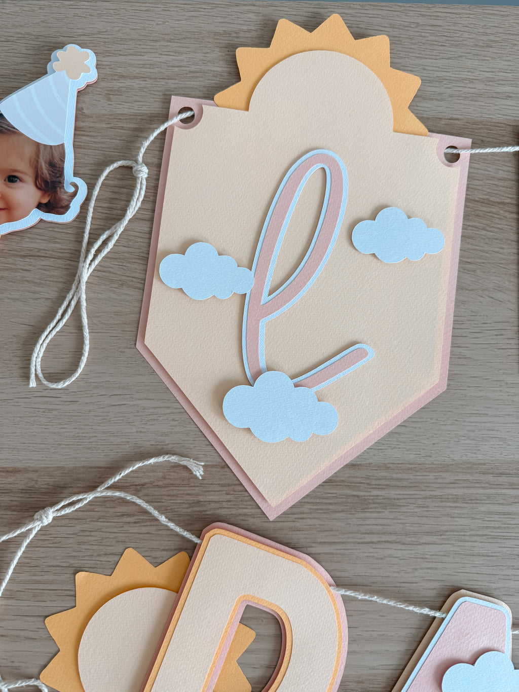 Volta ao sol rosa | Bandeirola nome