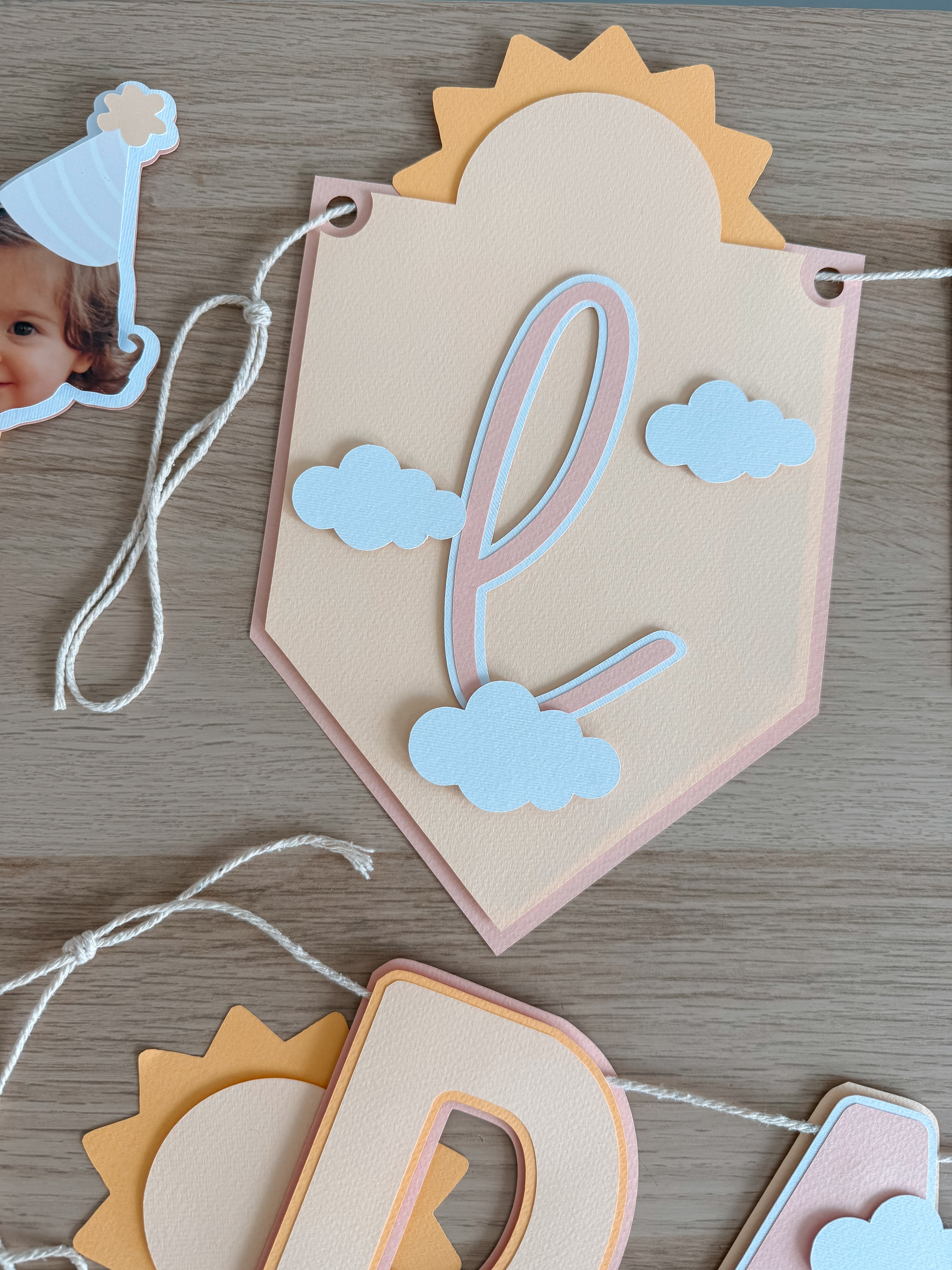 Volta ao sol rosa | Bandeirola nome