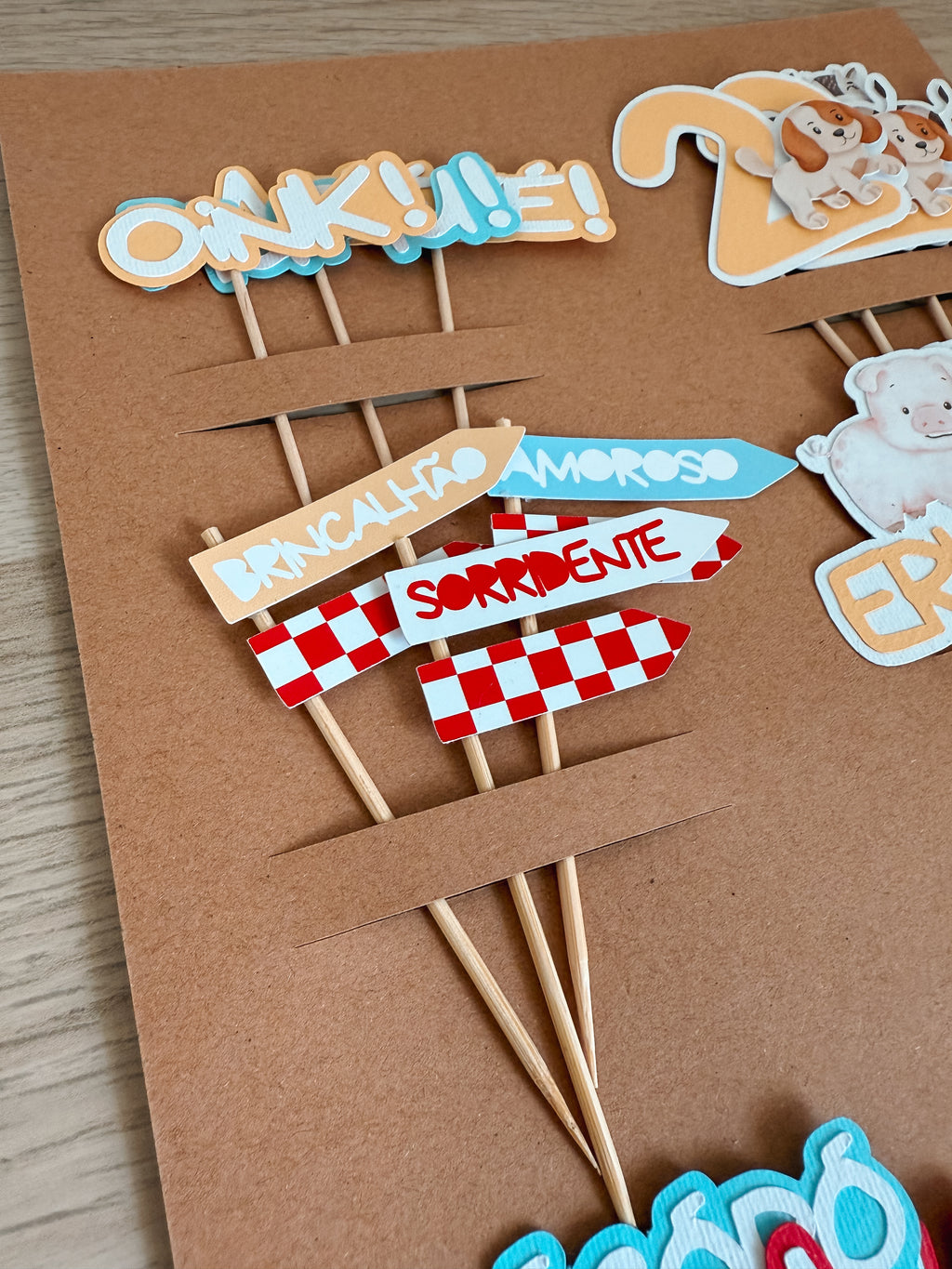 Animais da quinta | Mini toppers mix