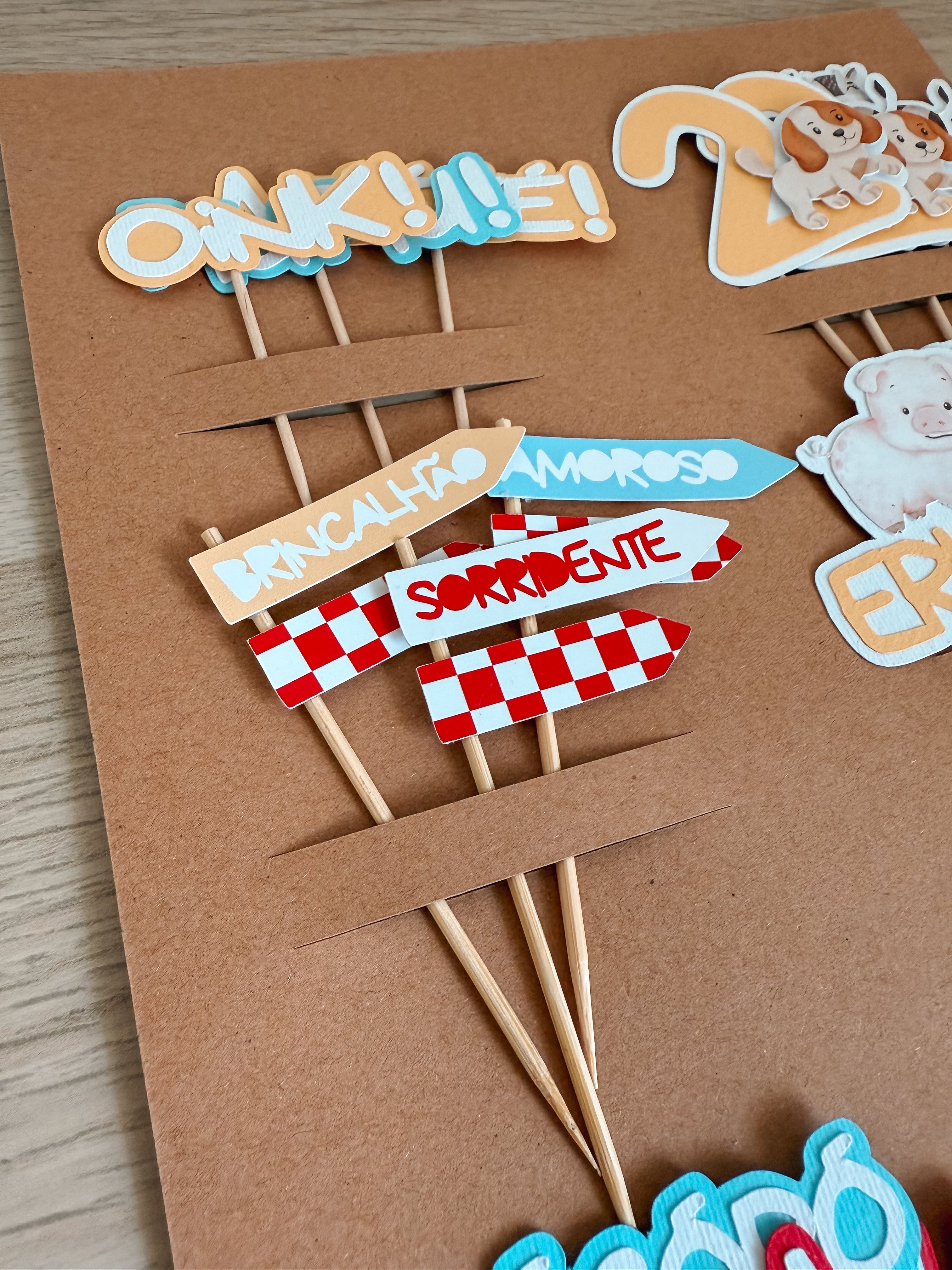 Animais da quinta | Mini toppers mix