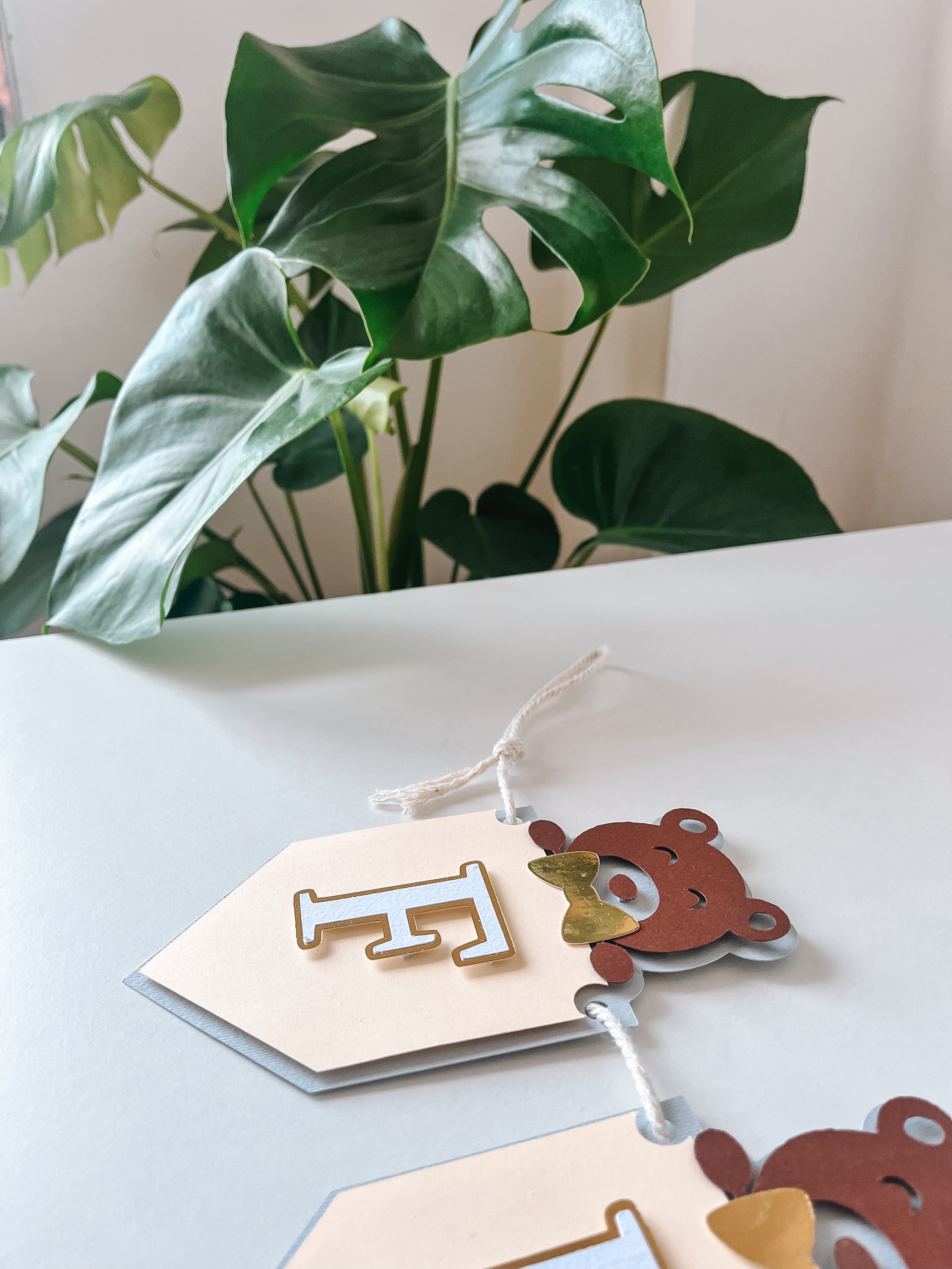 Ursinho baby shower | bandeirolas