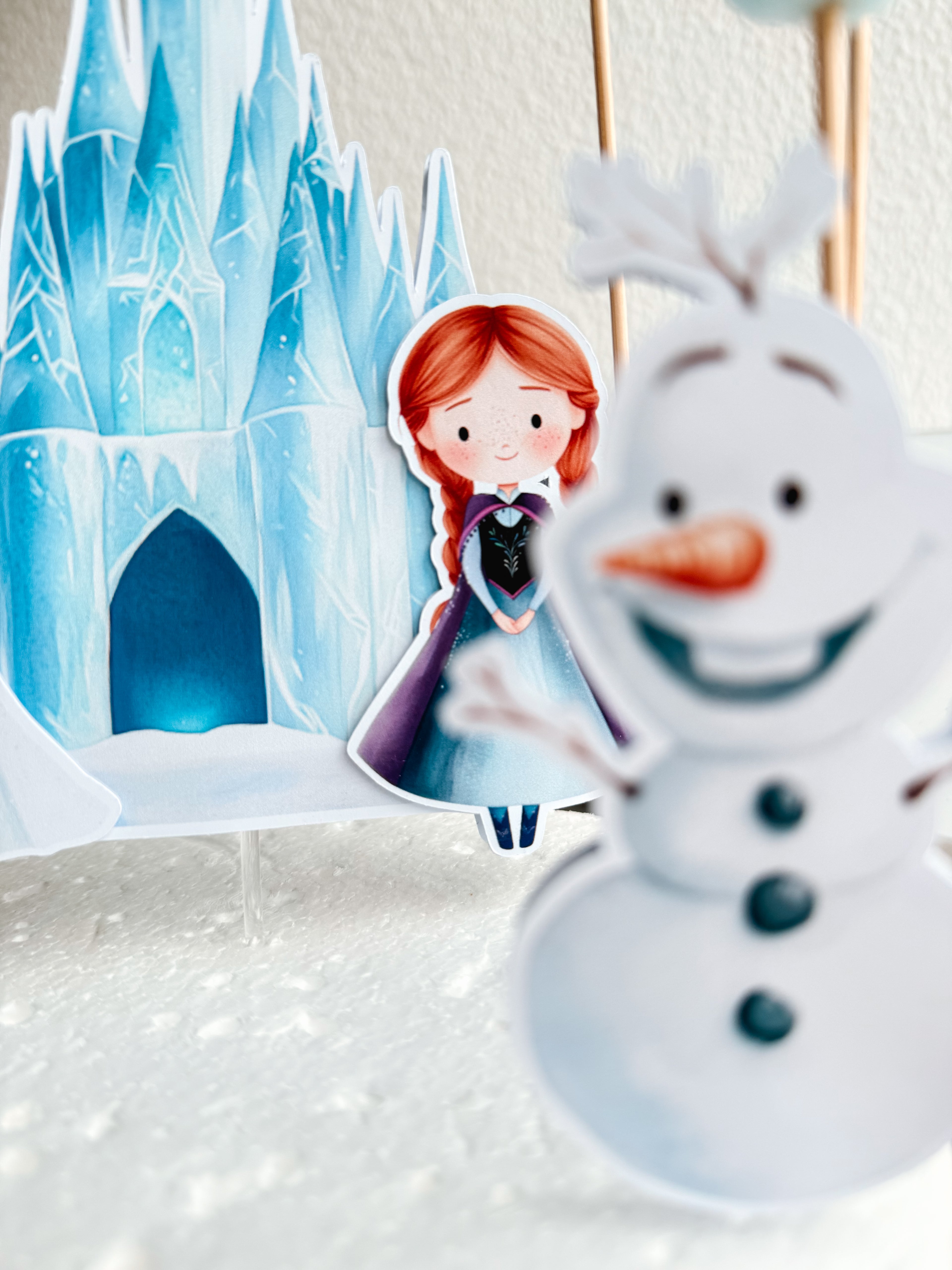 Princesas do Inverno | Topo de bolo vários