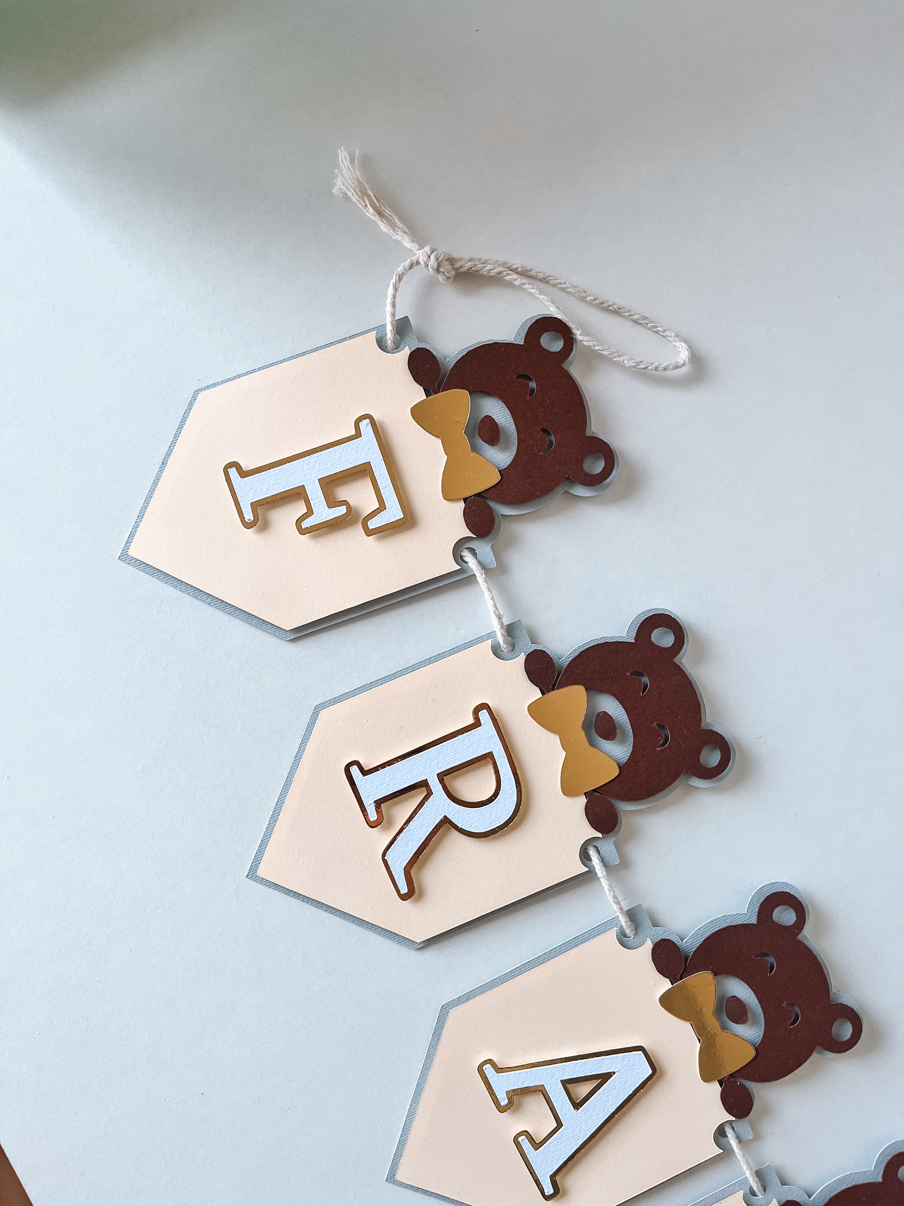 Ursinho baby shower | bandeirolas