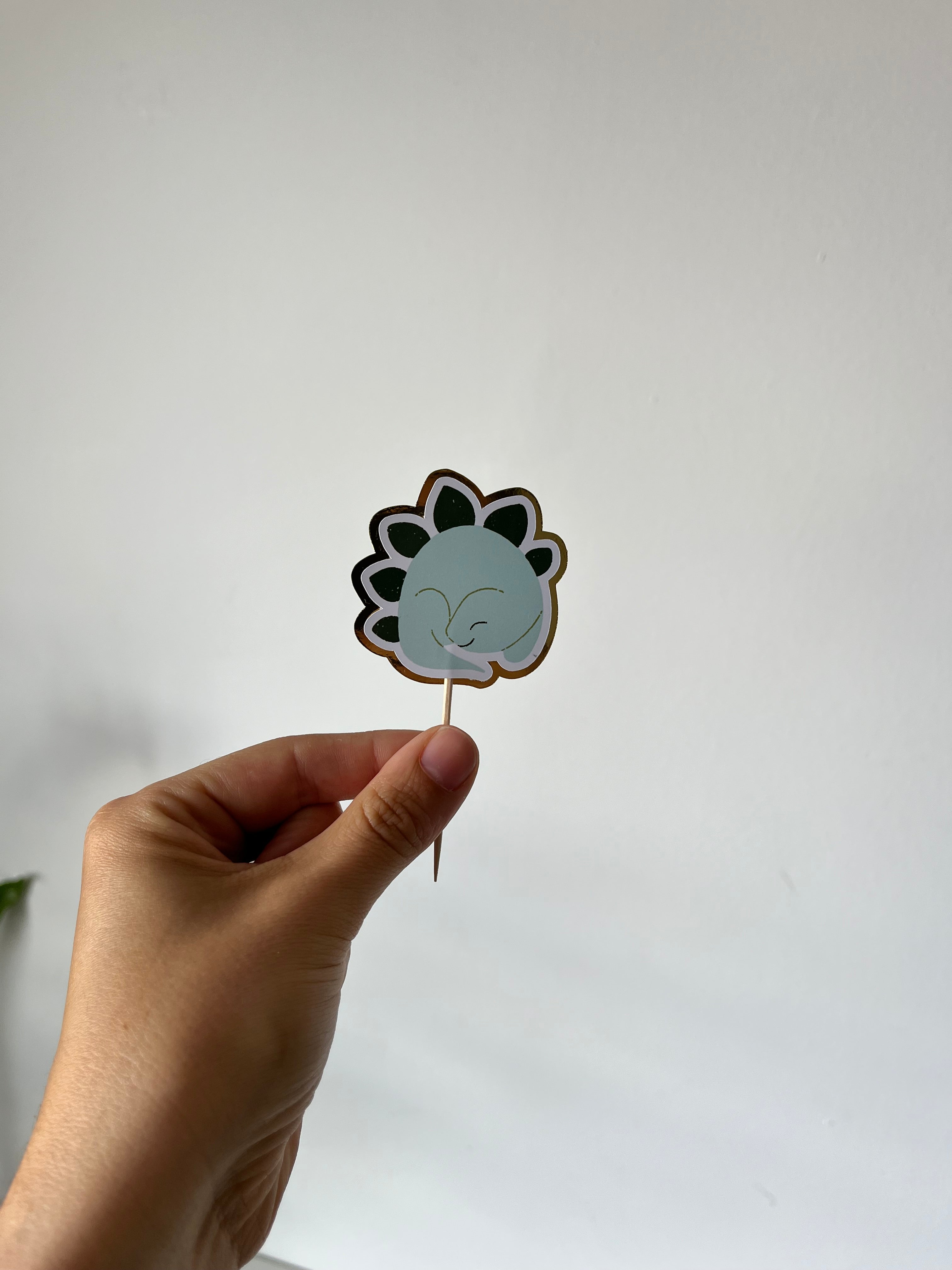 Dinossauros felizes | Mini toppers tema