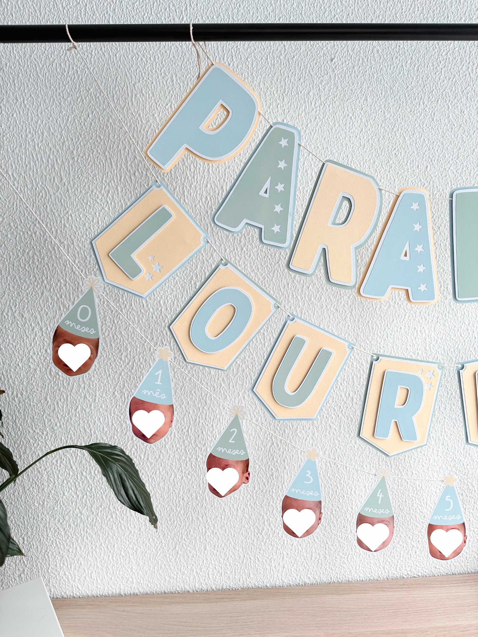 Estrelas | Bandeirola parabéns