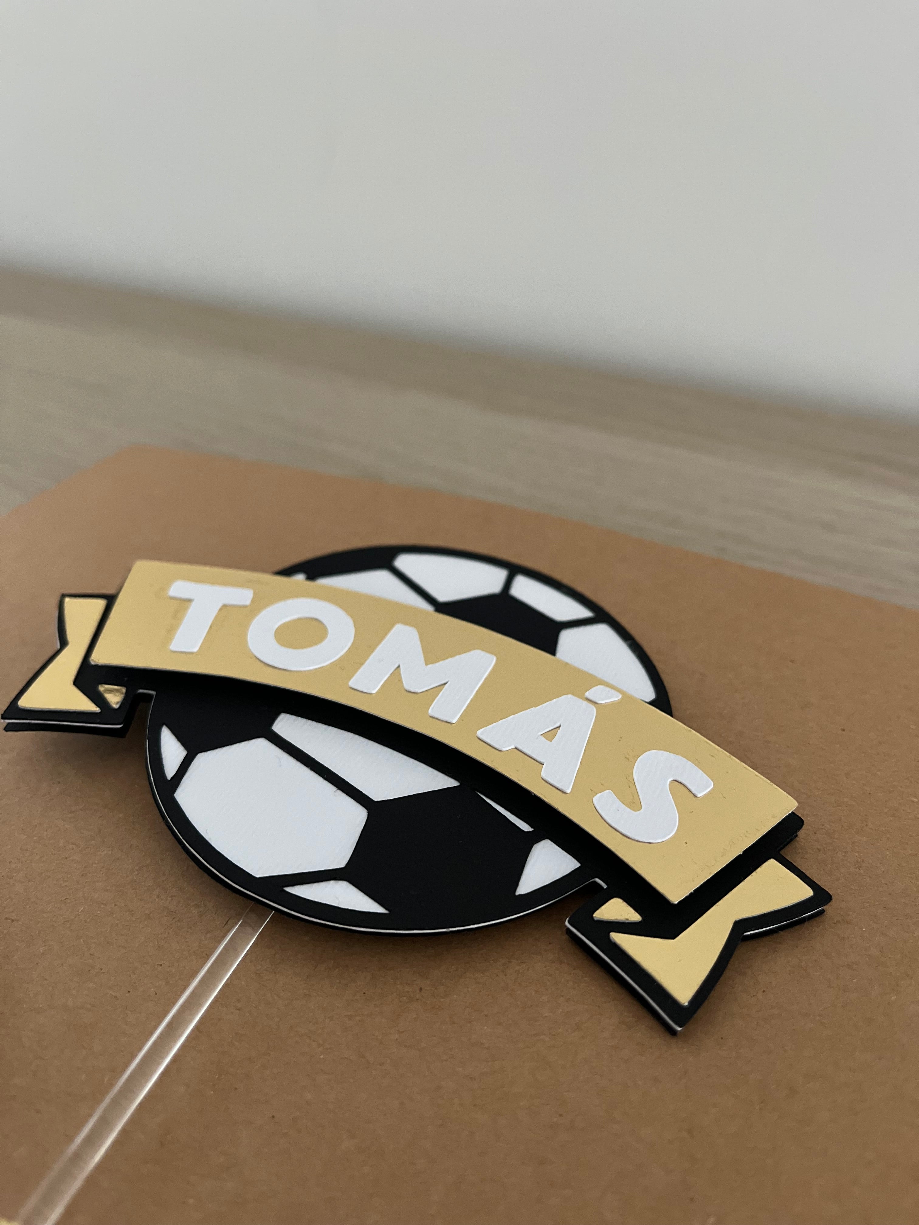 Bola futebol | Topo de bolo simples