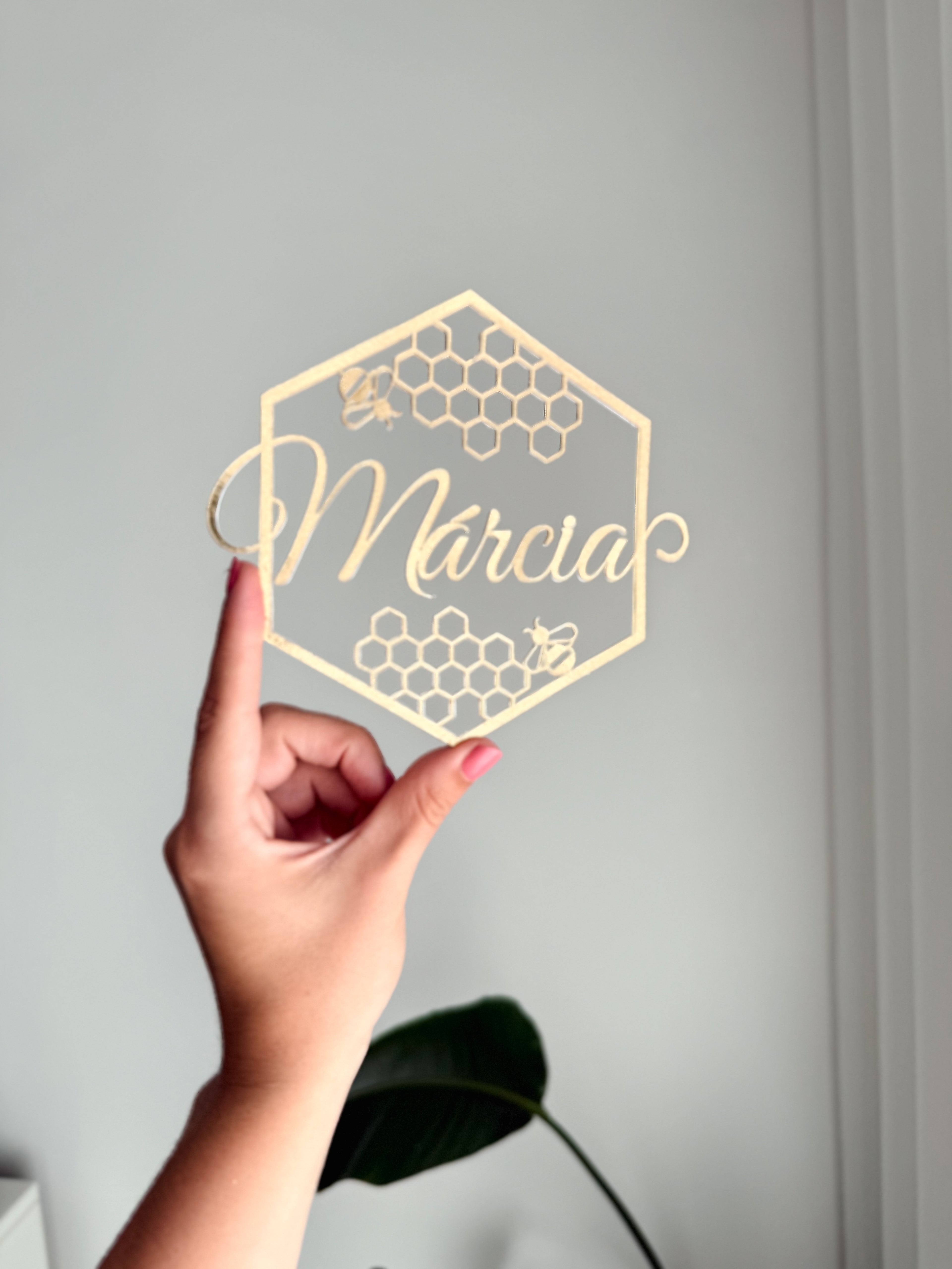 Colmeia gold | Topo de bolo