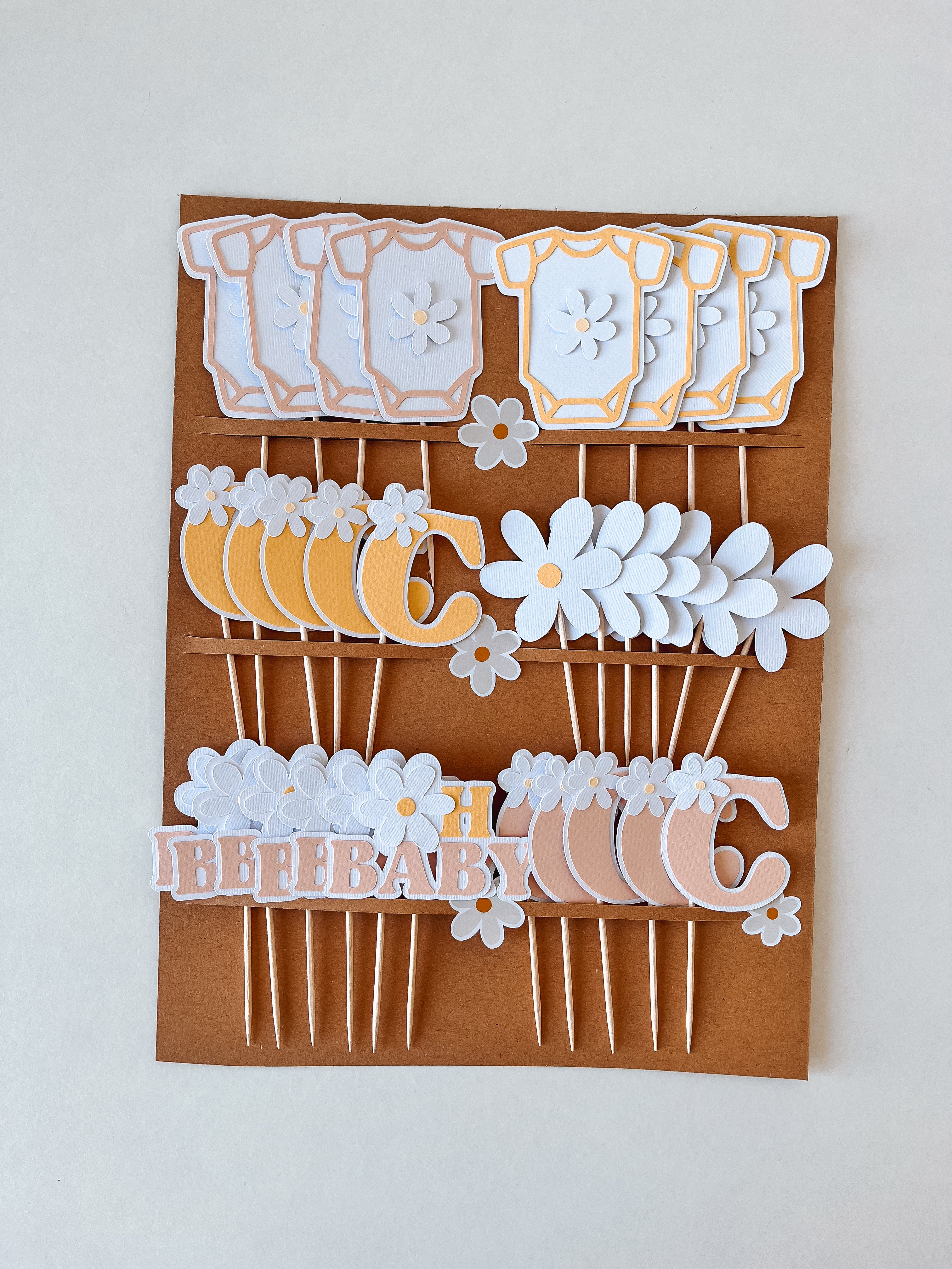 Margaridas | Mini toppers tema