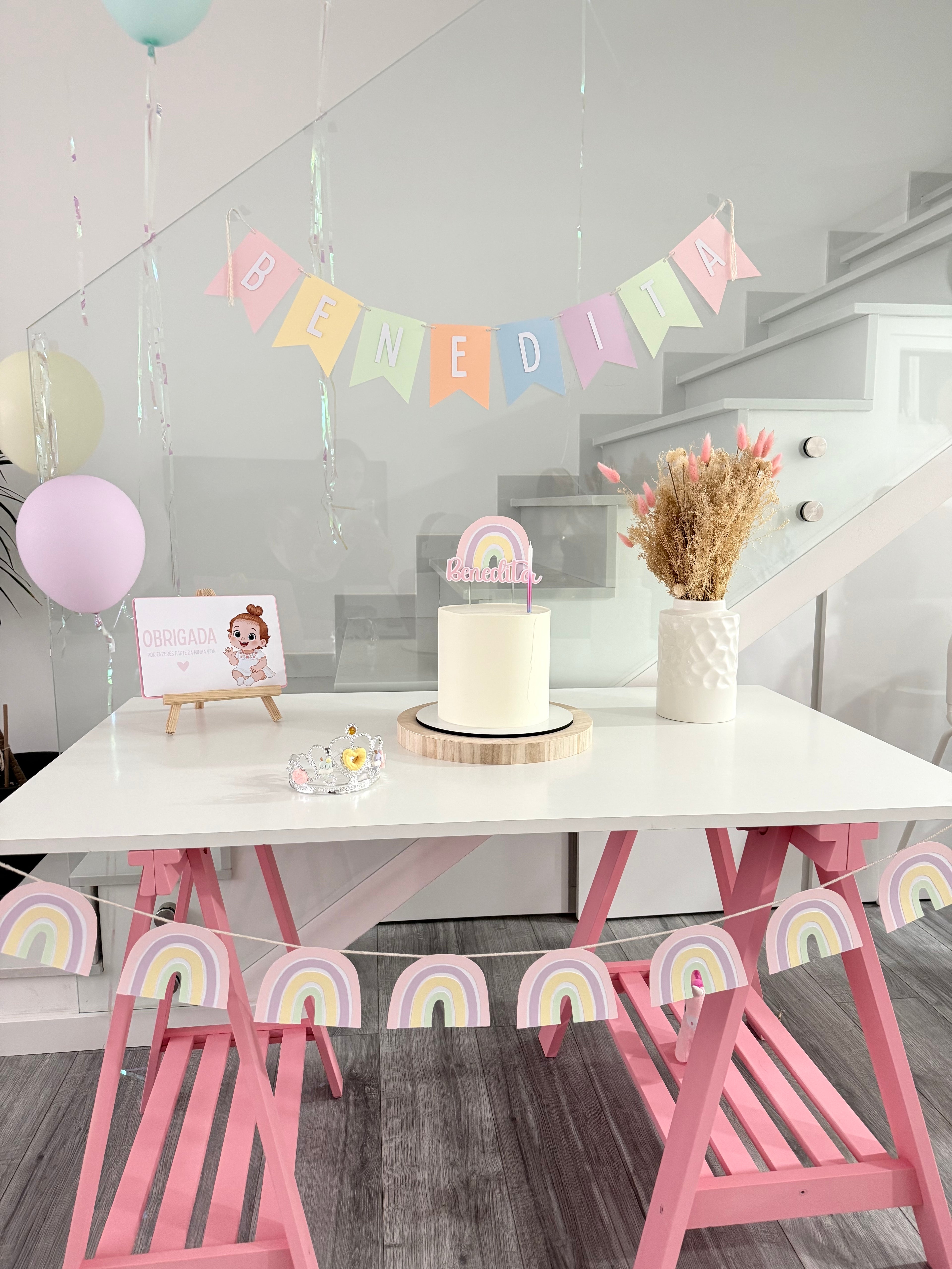 Arco íris minimal | Mini cavalete