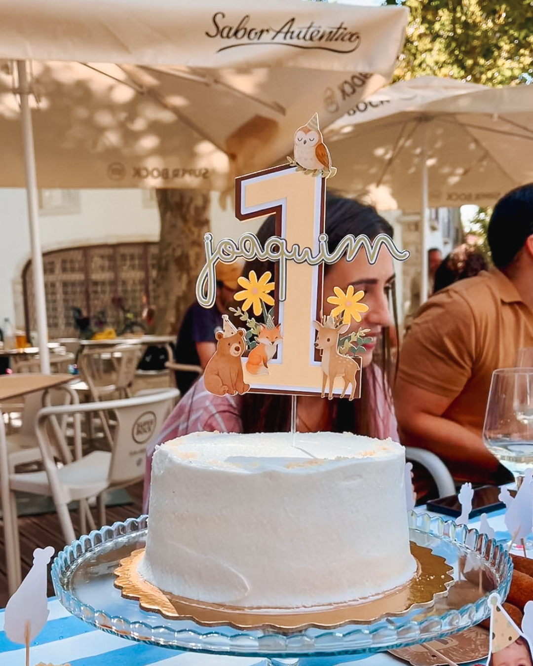 Animais bosque | Topo de bolo premium