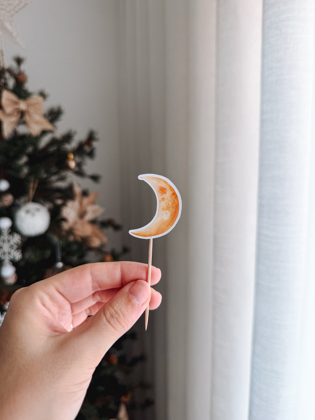 Menino na lua | mini toppers tema