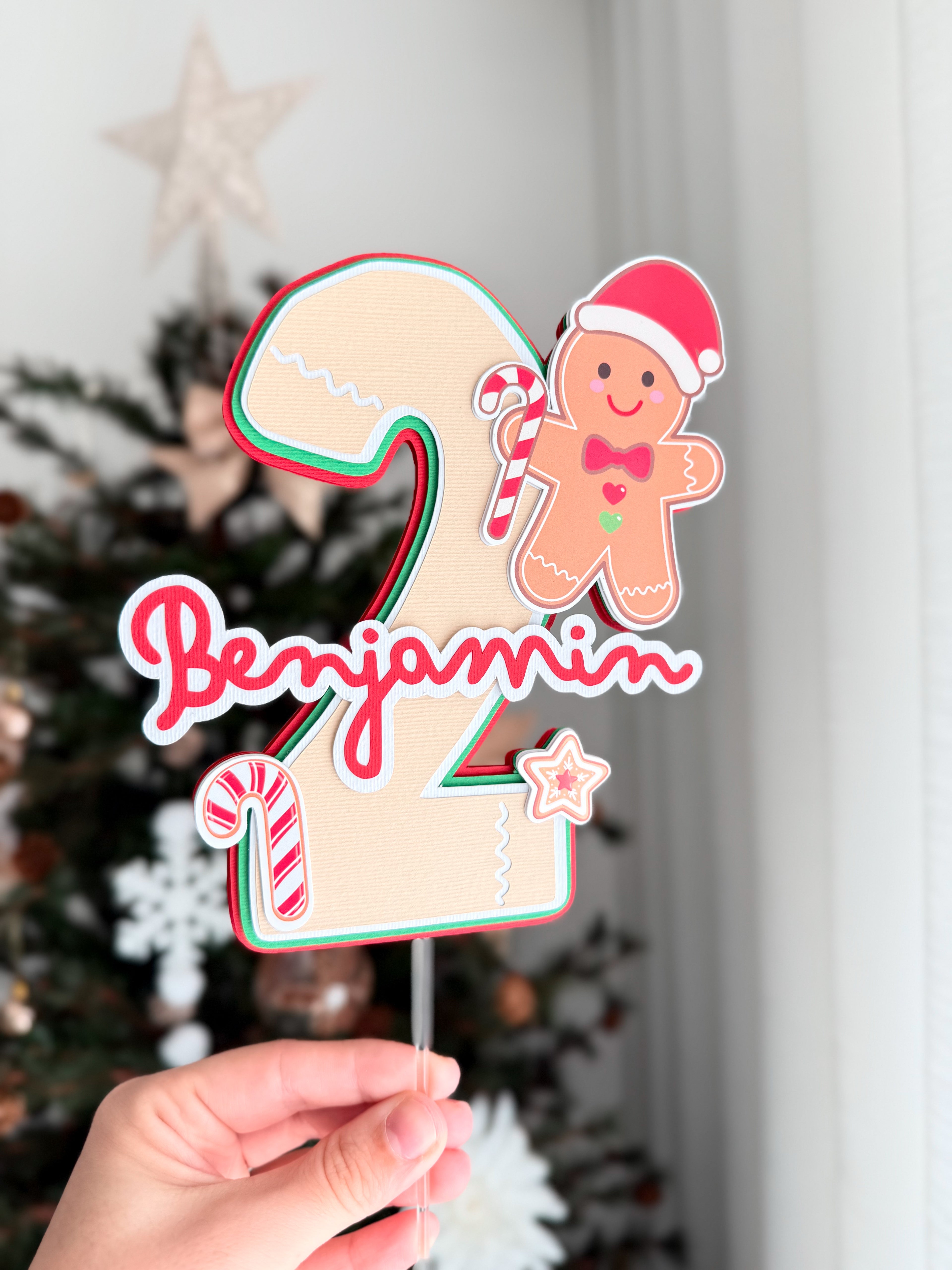 Gingerbread 2 | topo de bolo premium