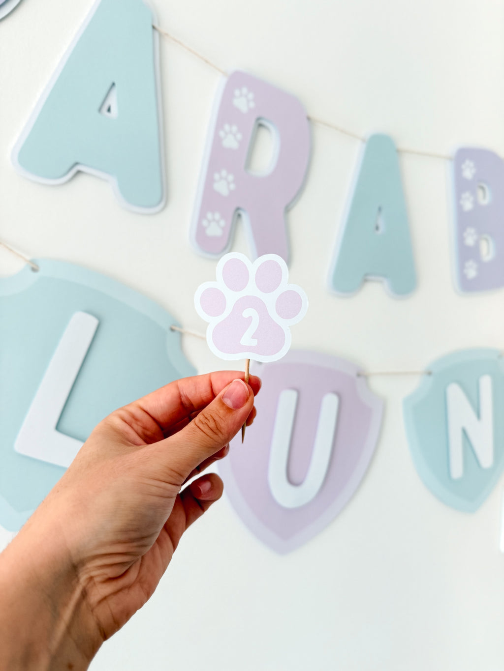 Patas em ação | Mini toppers tema