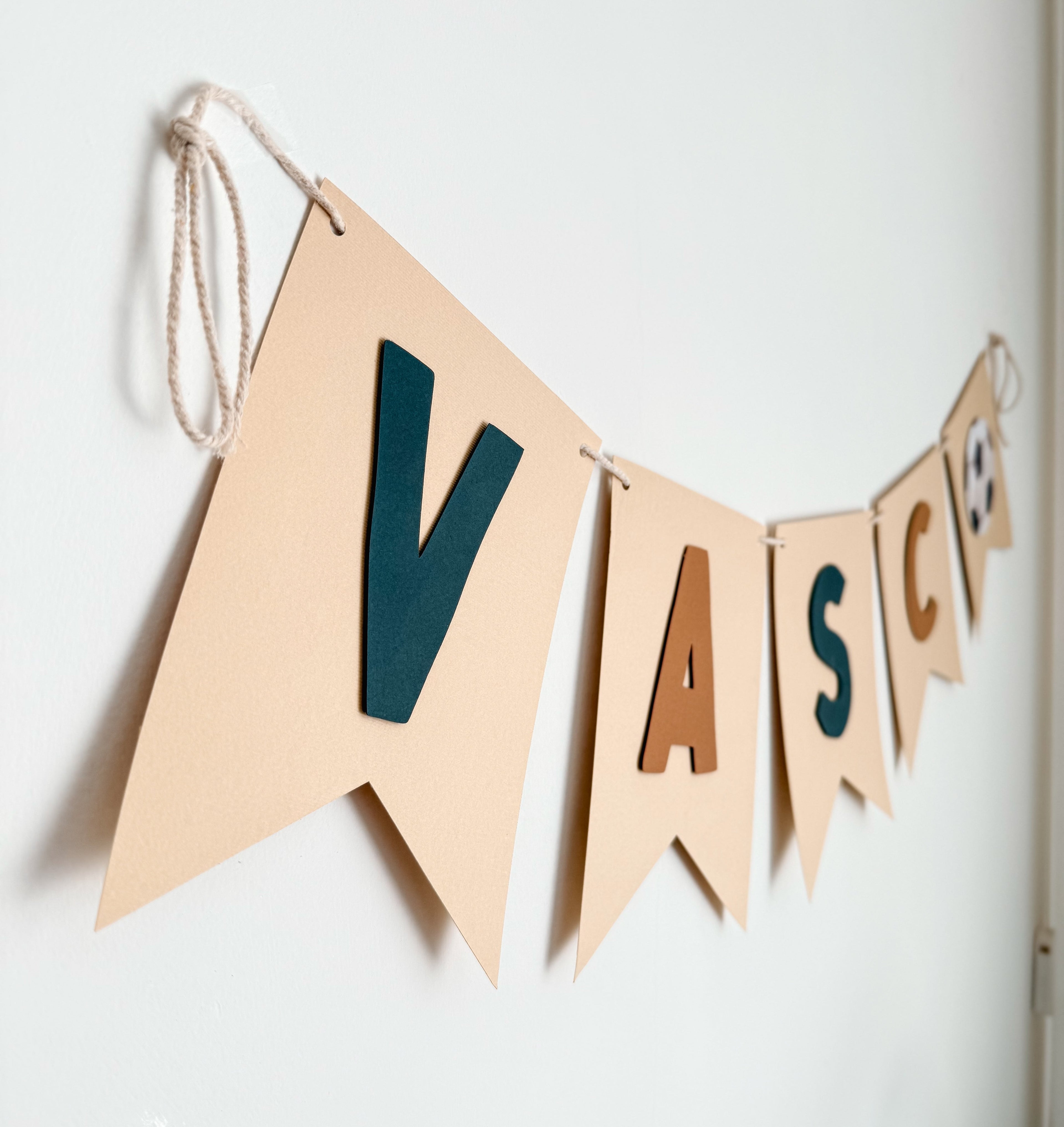 Futebol aquarela | Bandeirola nome