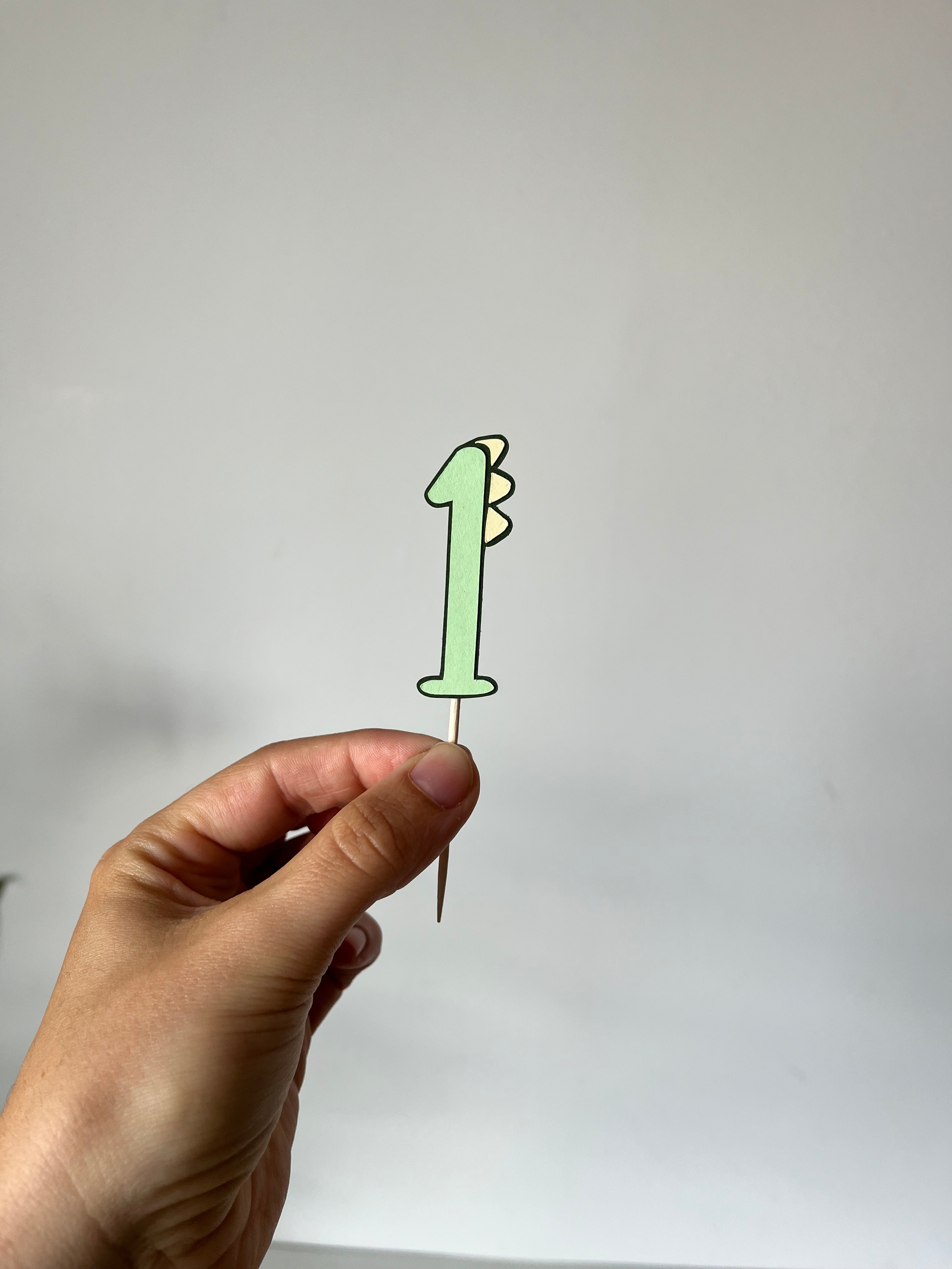 Dinossauros felizes | Mini toppers tema