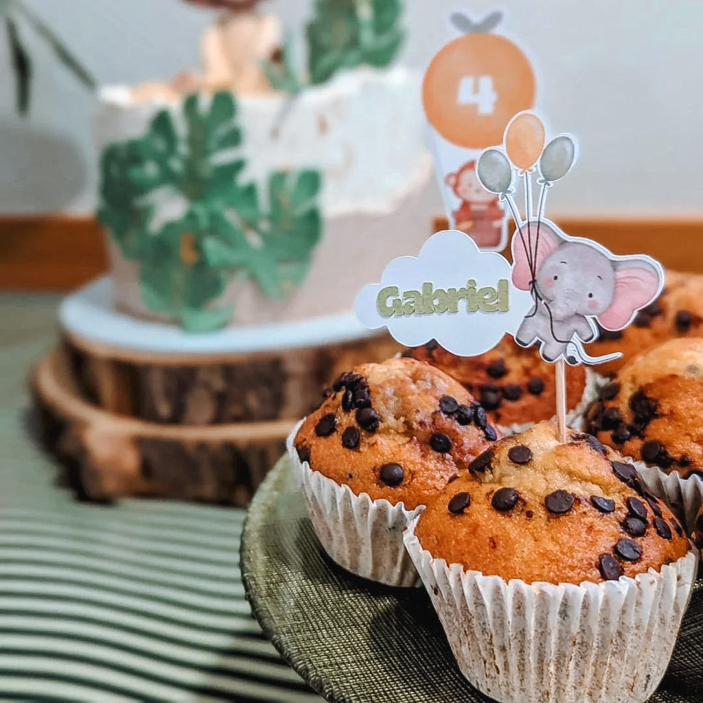 Animais balão | Mini toppers tema