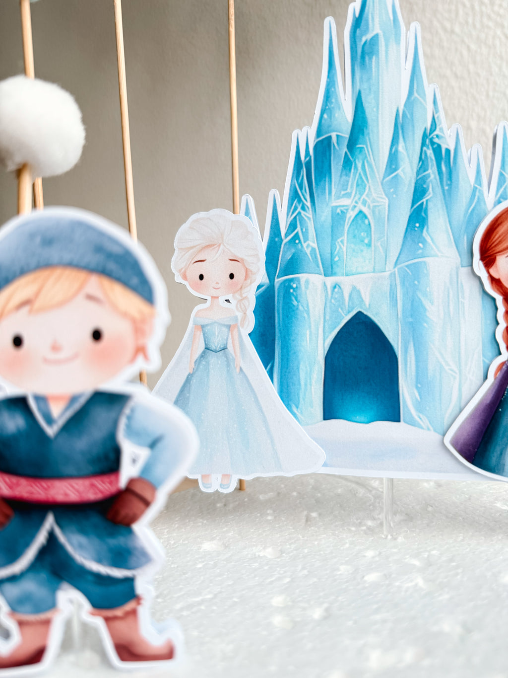 Princesas do Inverno | Topo de bolo vários