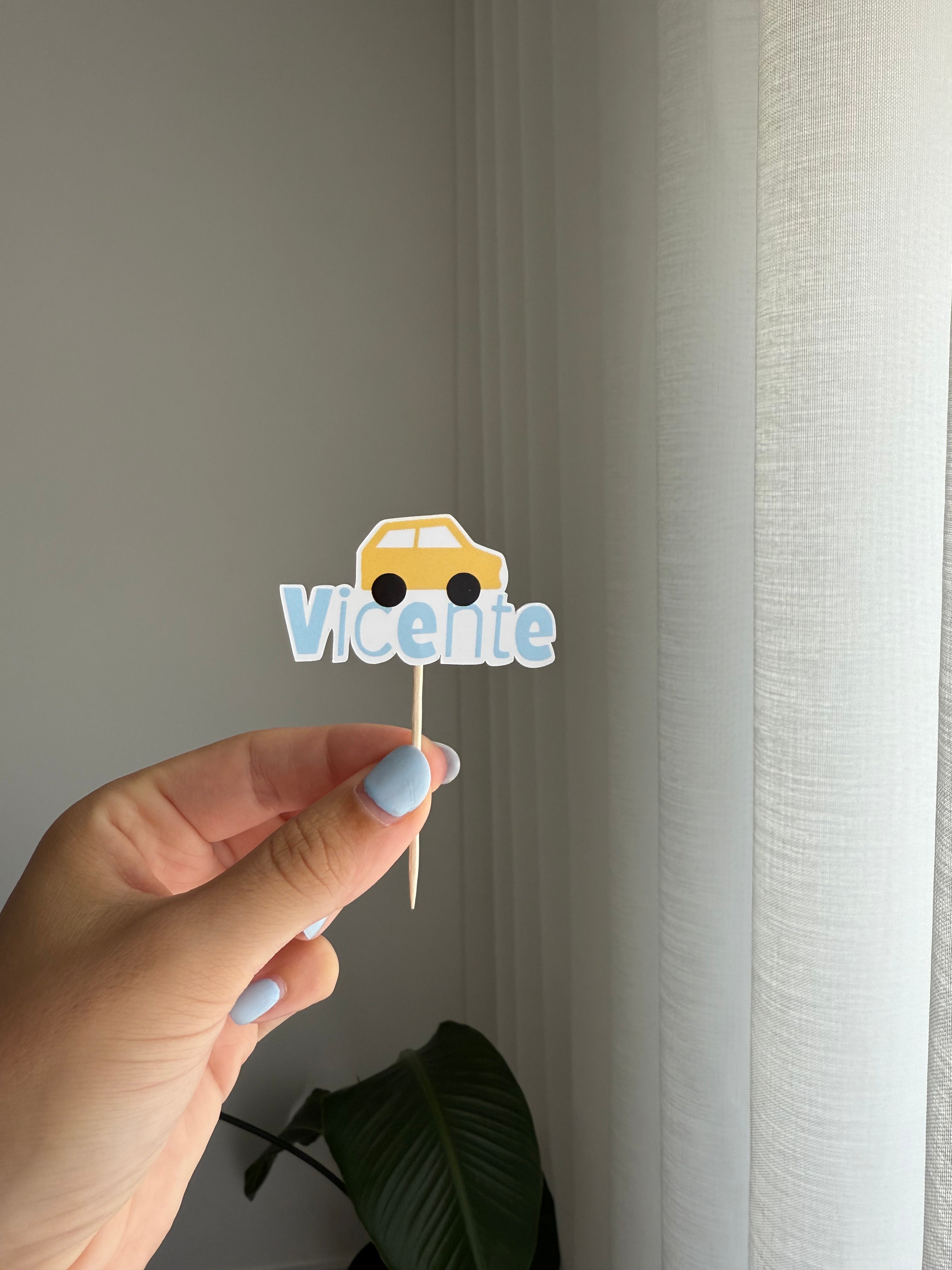 Carros | Mini toppers tema