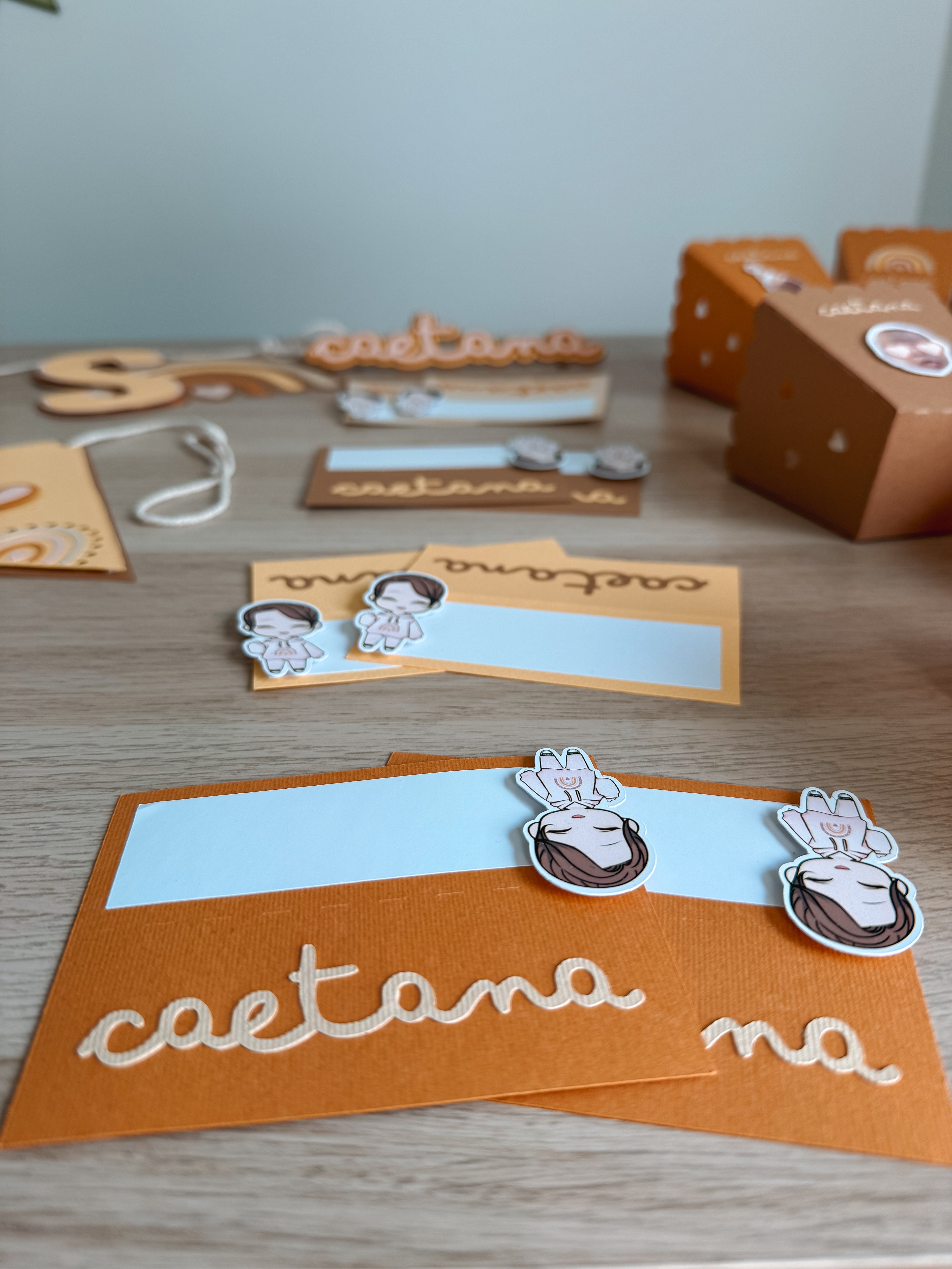 Arco íris boho | Placas identificadoras