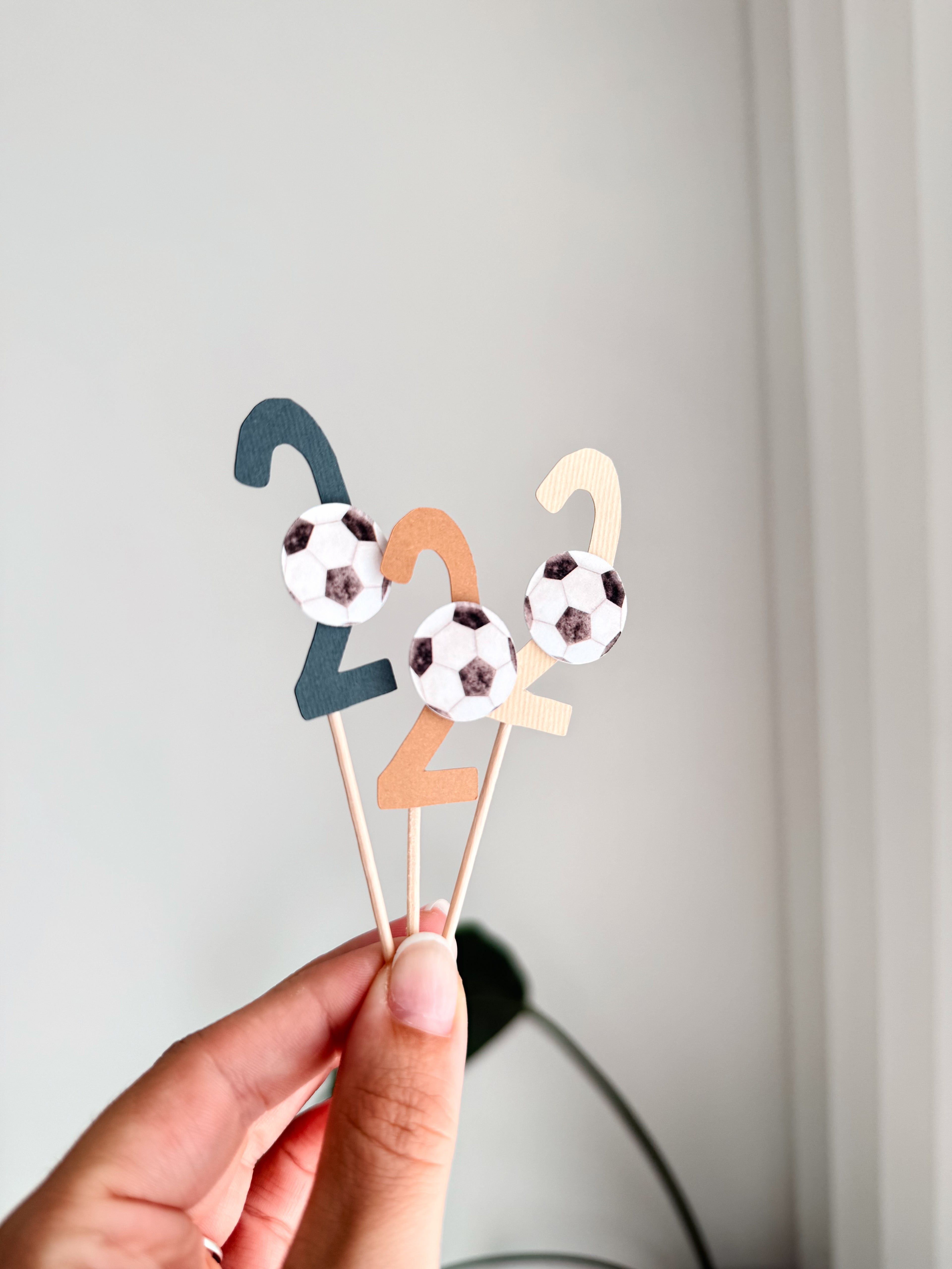 Futebol aquarela | Mini toppers mix