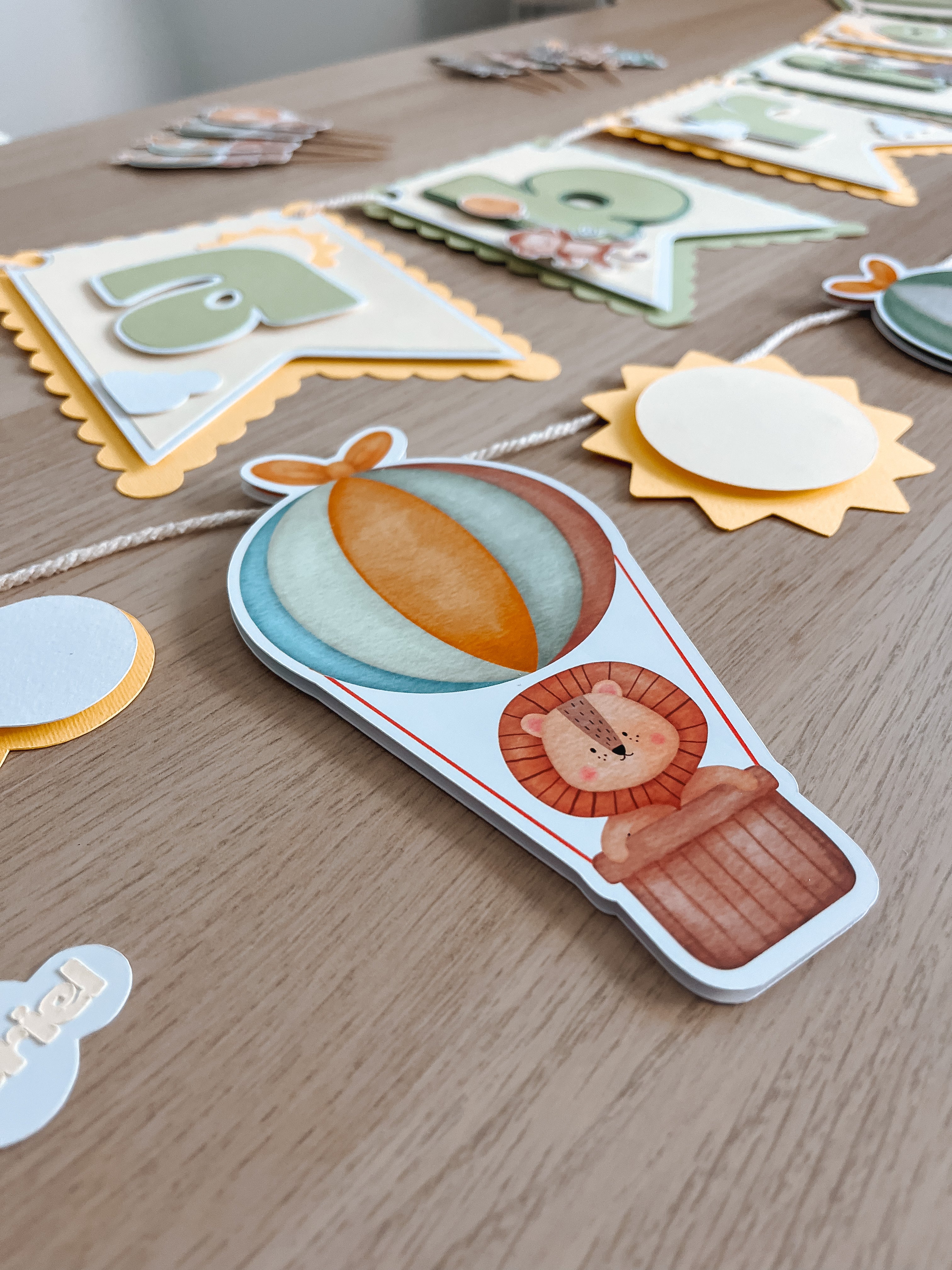 Animais balão | Bandeirola tema