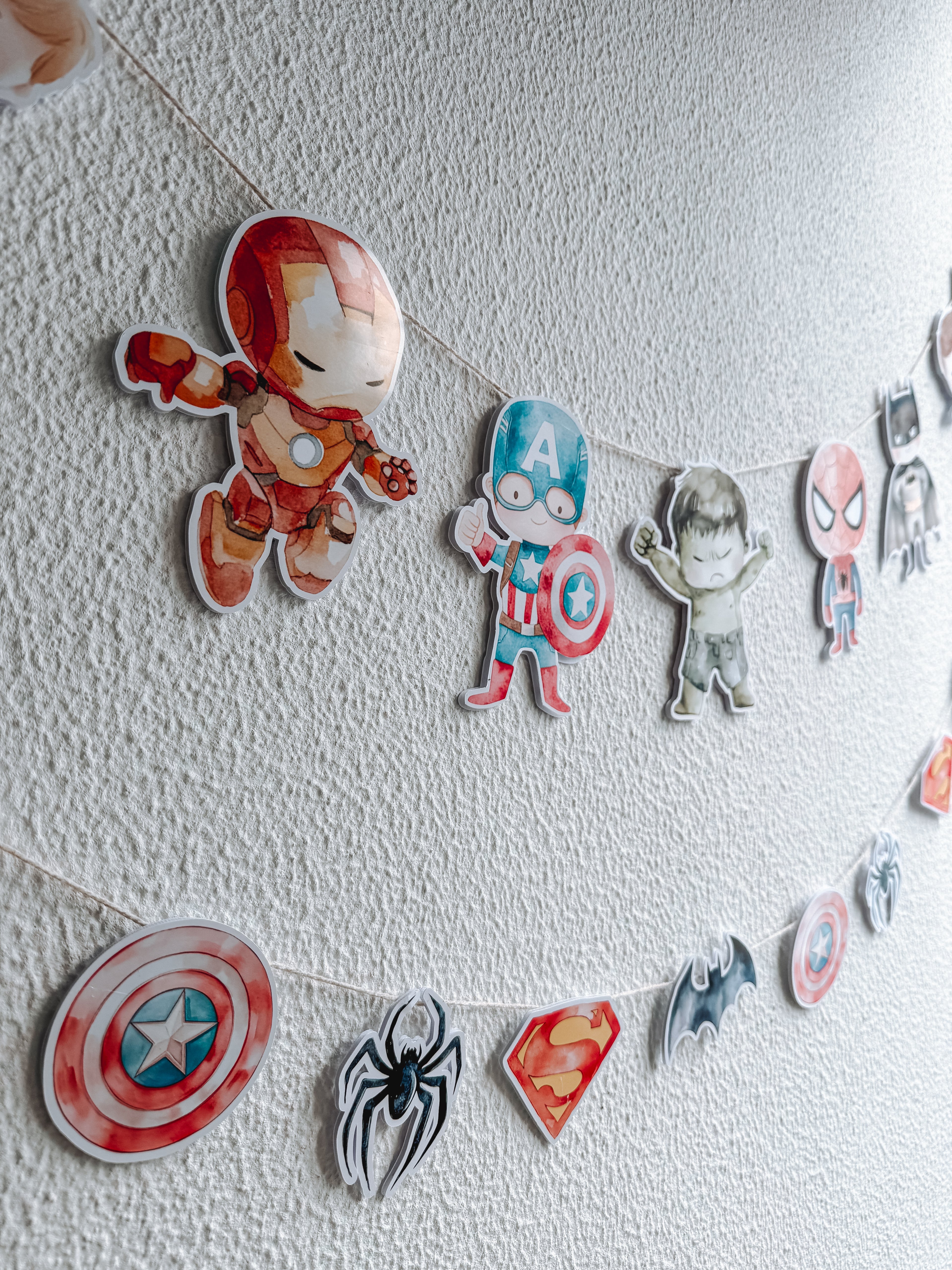 Super-heróis | Bandeirolas temas