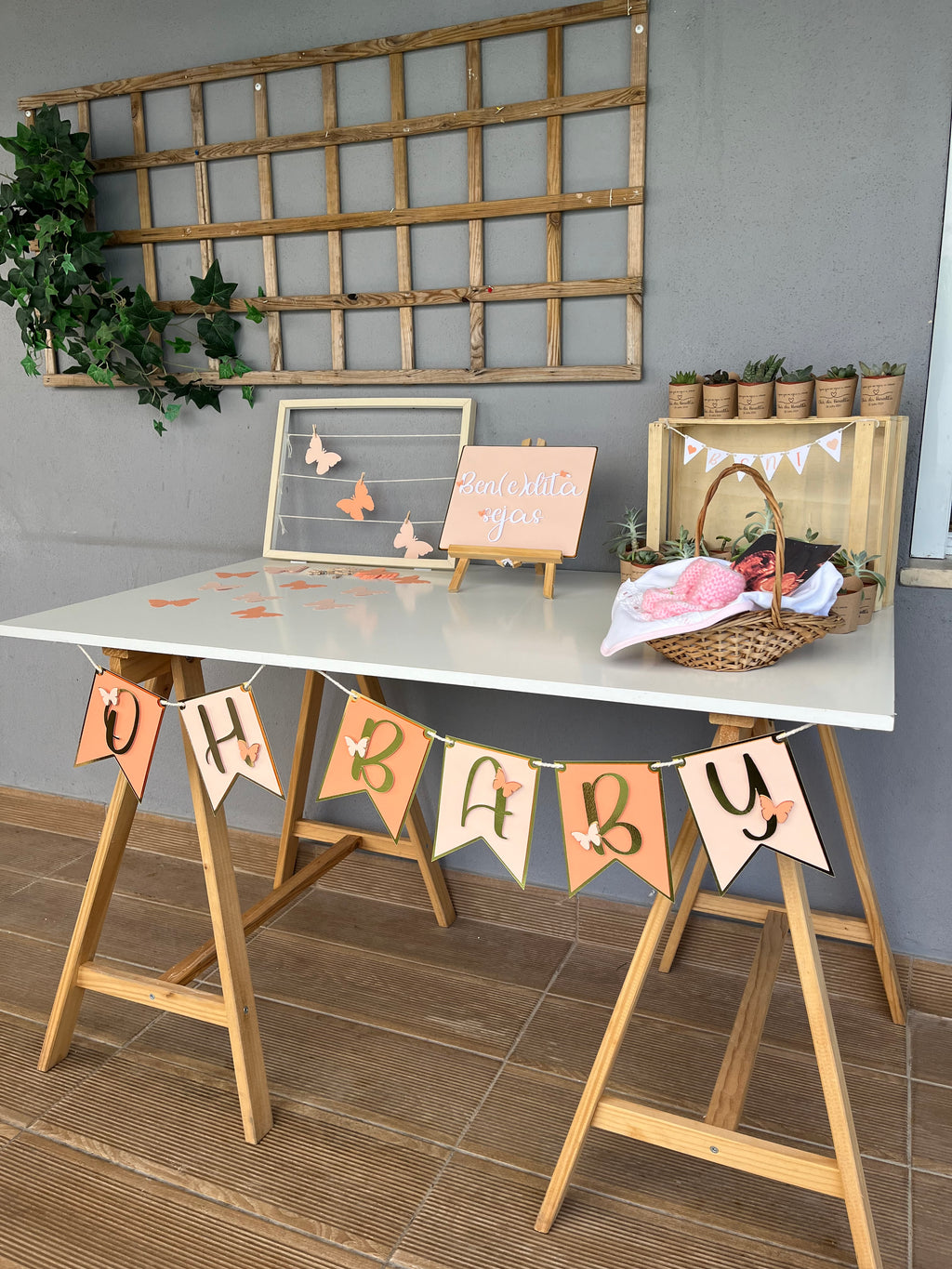 Oh baby borboletas | Bandeirolas