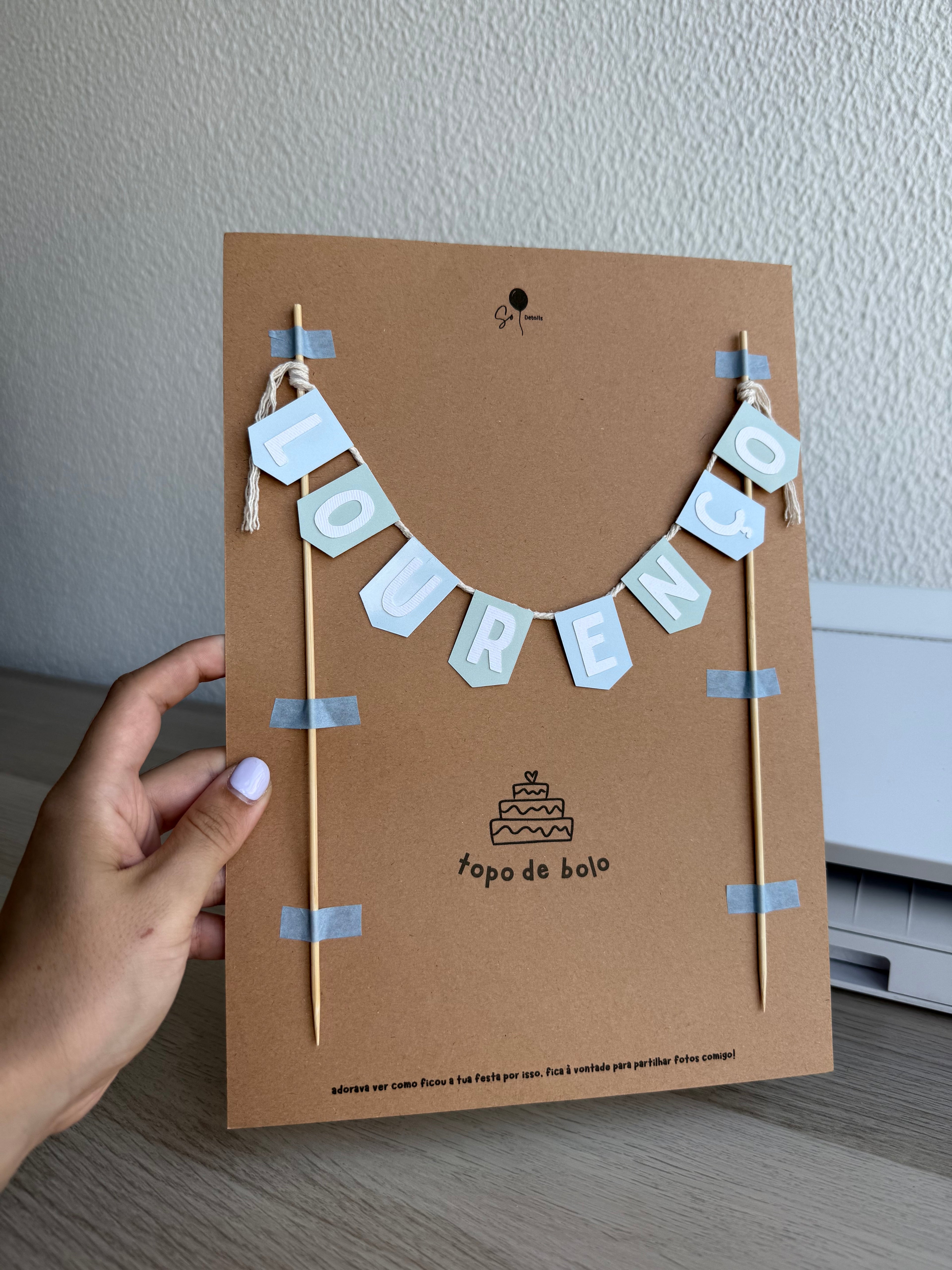 Estrelas | Topo de bolo bandeirola