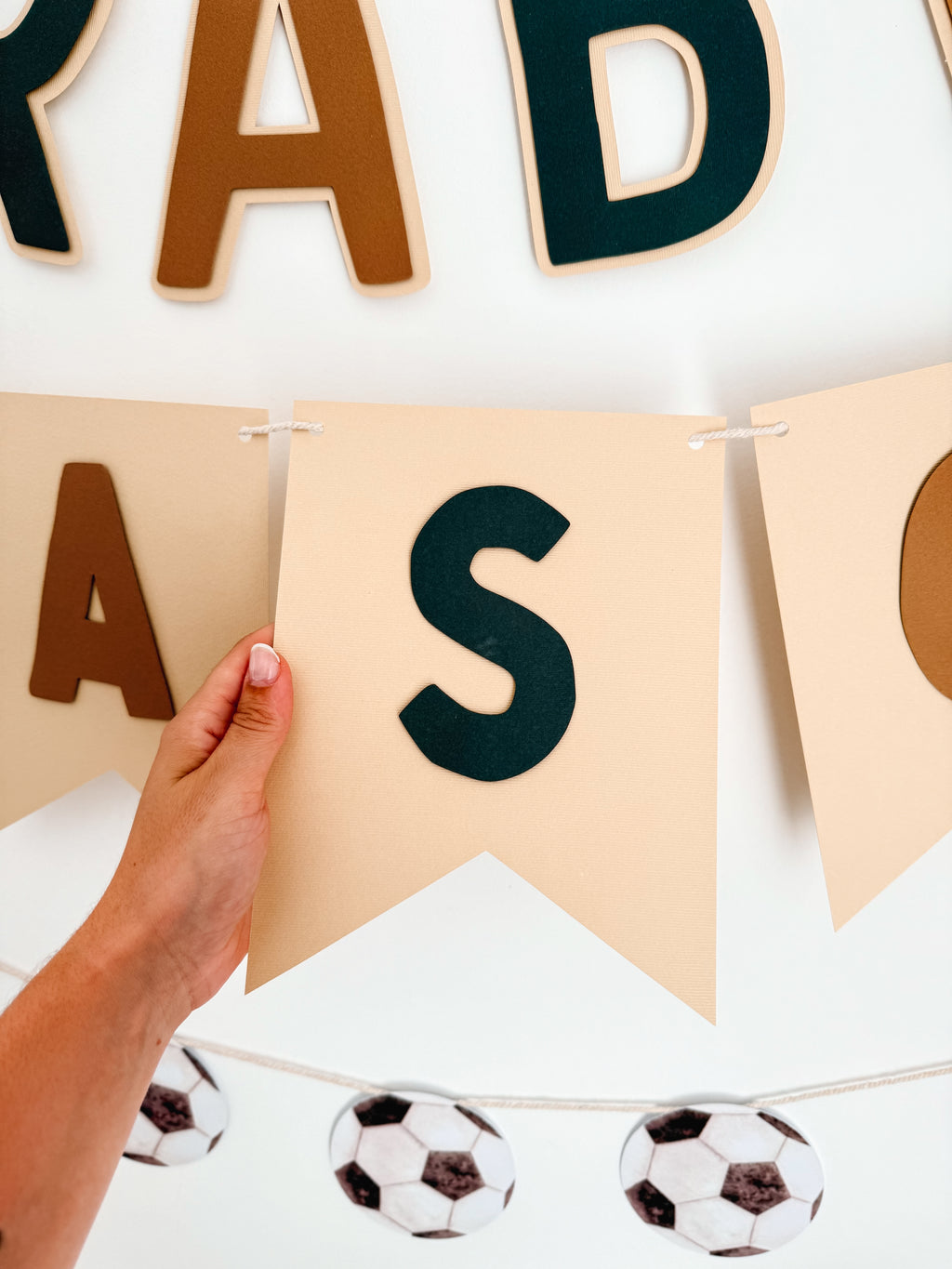 Futebol aquarela | Bandeirola nome