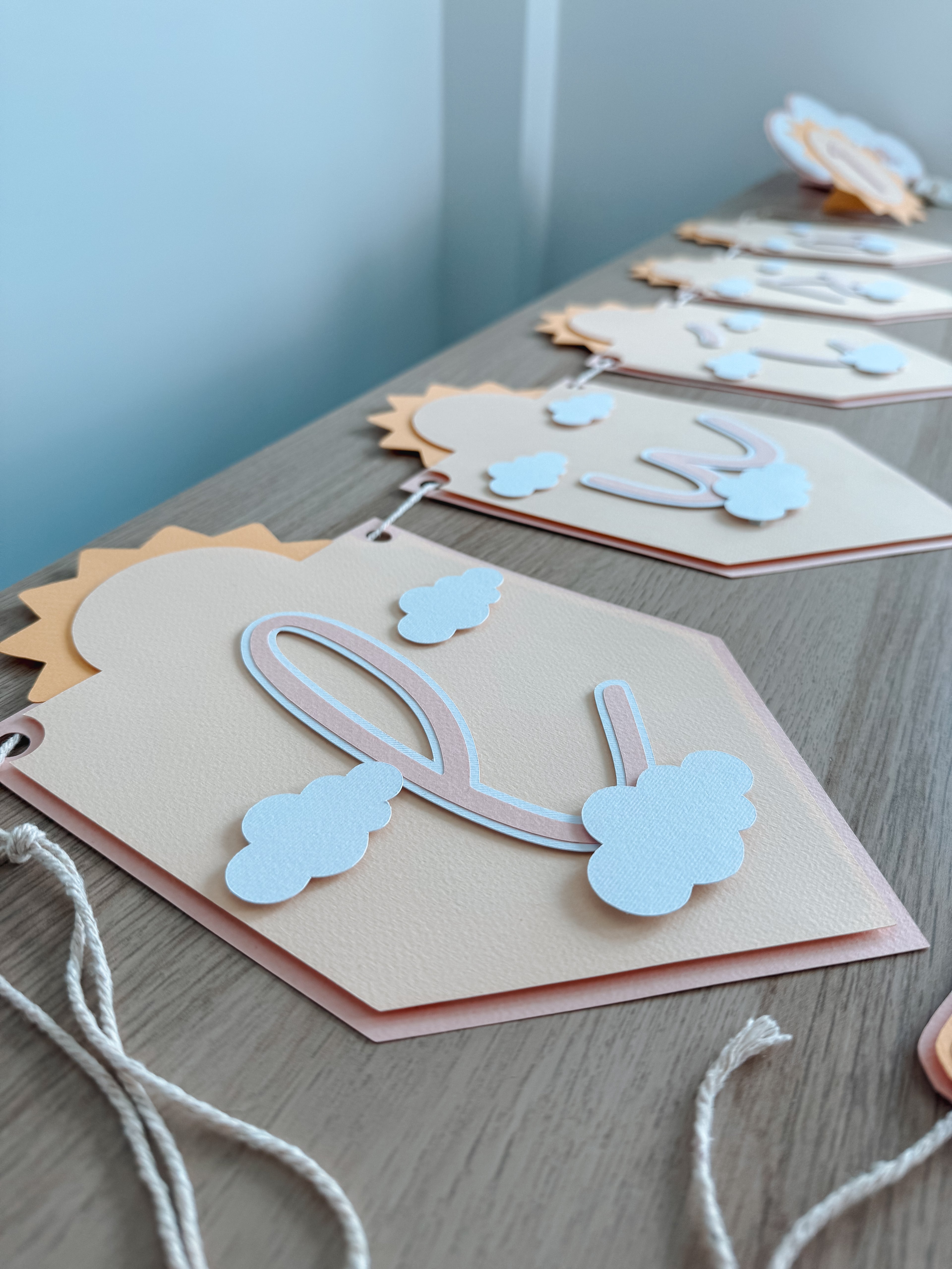 Volta ao sol rosa | Bandeirola nome