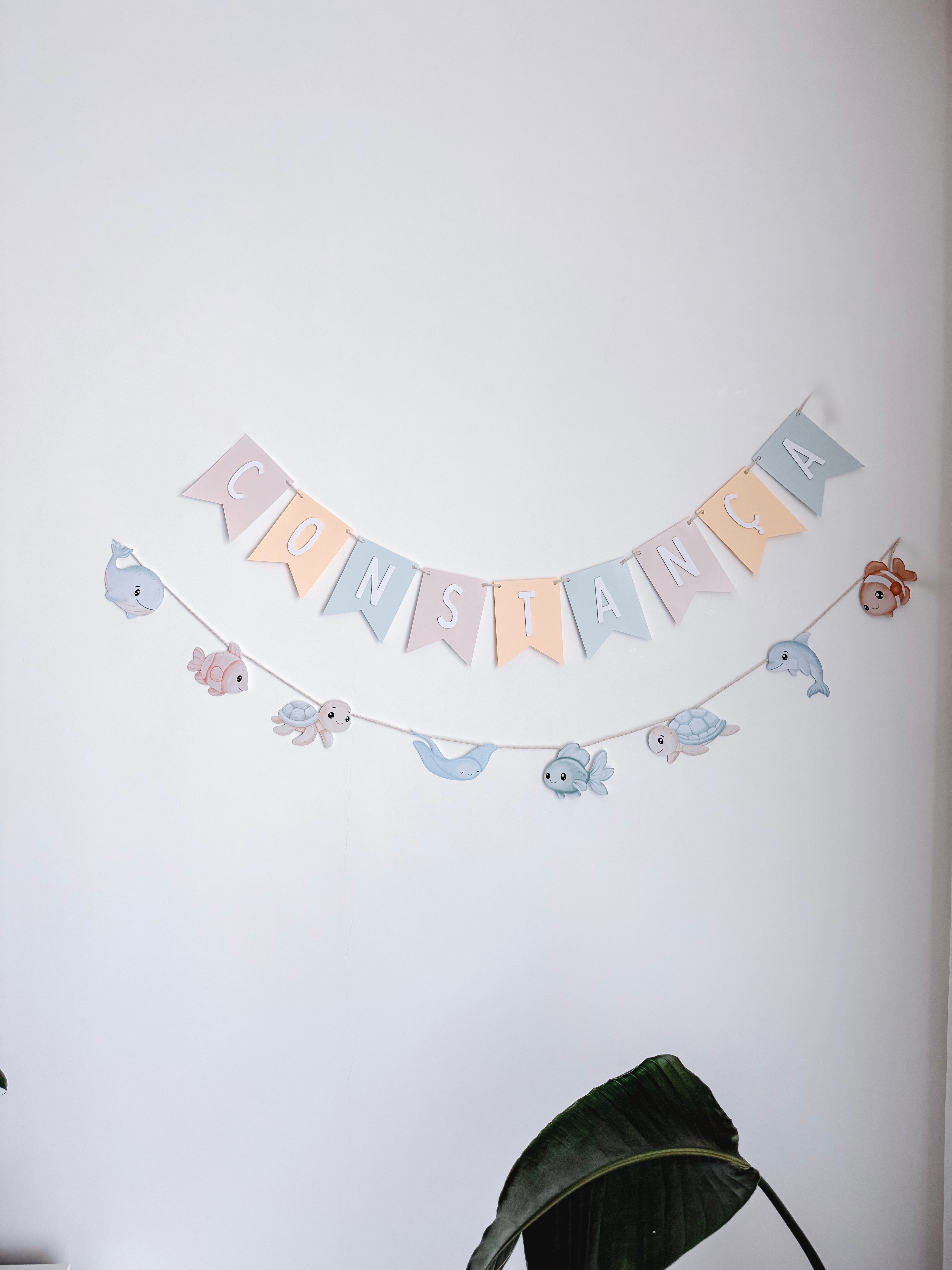 Animais do mar aquarela | Bandeirola tema