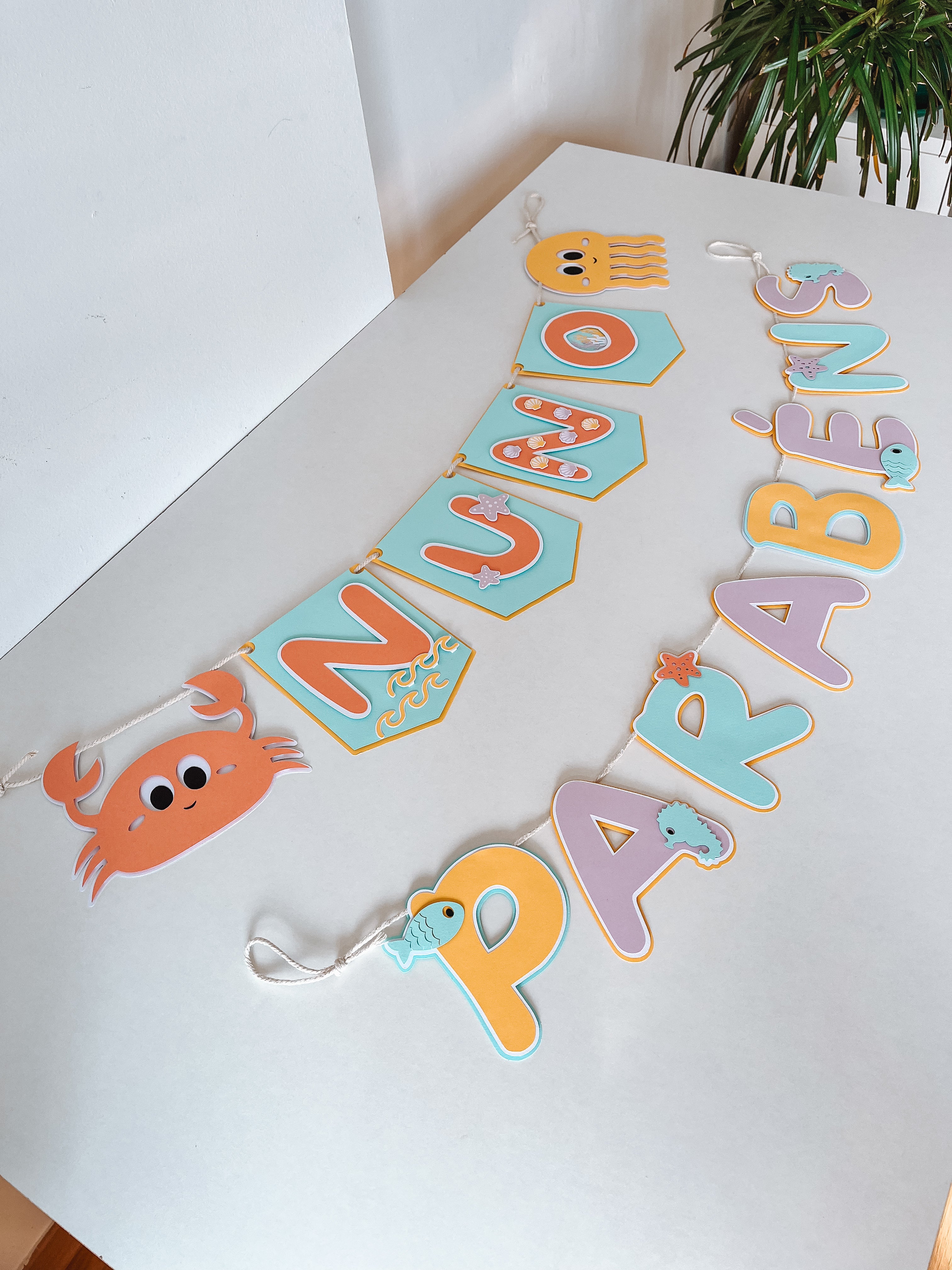 Fundo do mar | Bandeirola Parabéns