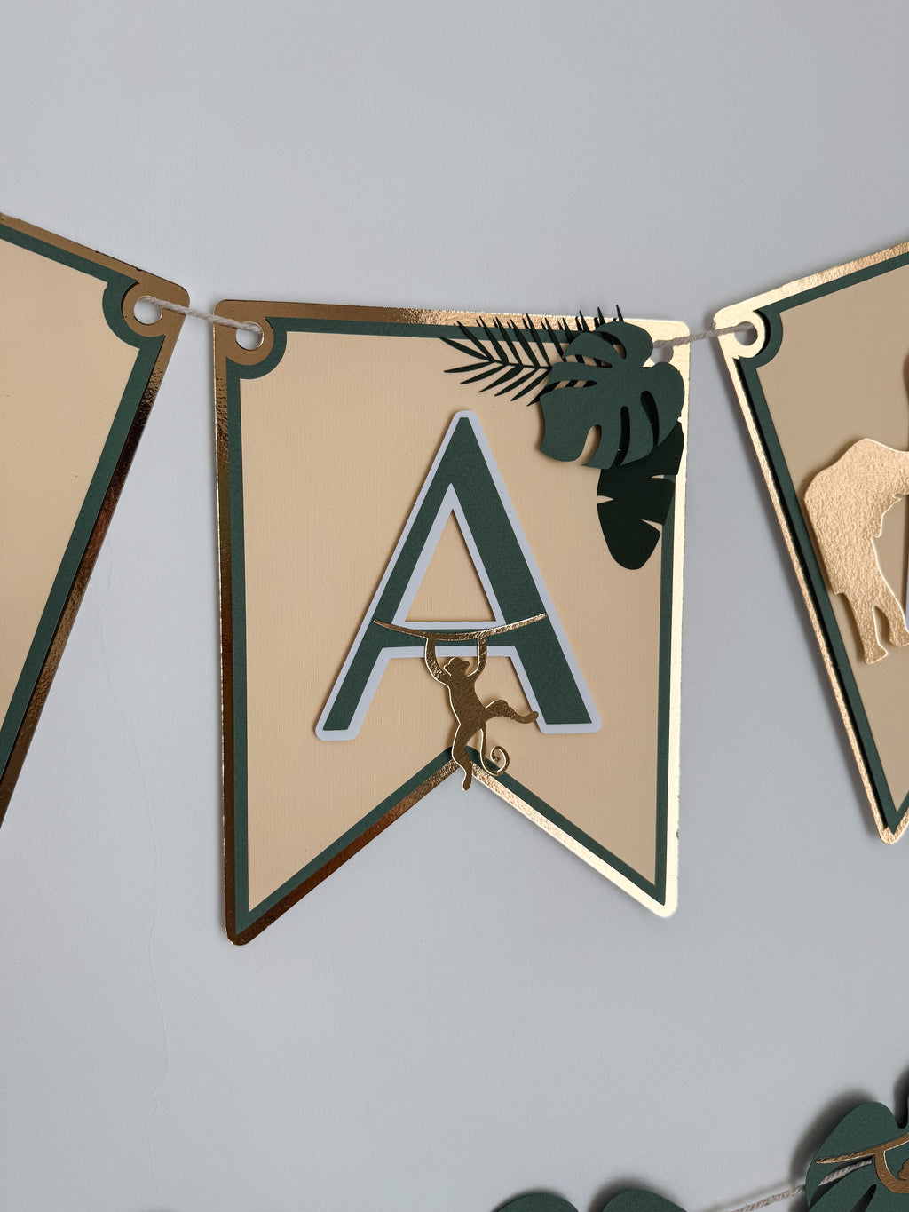 Animais gold | Bandeirola nome