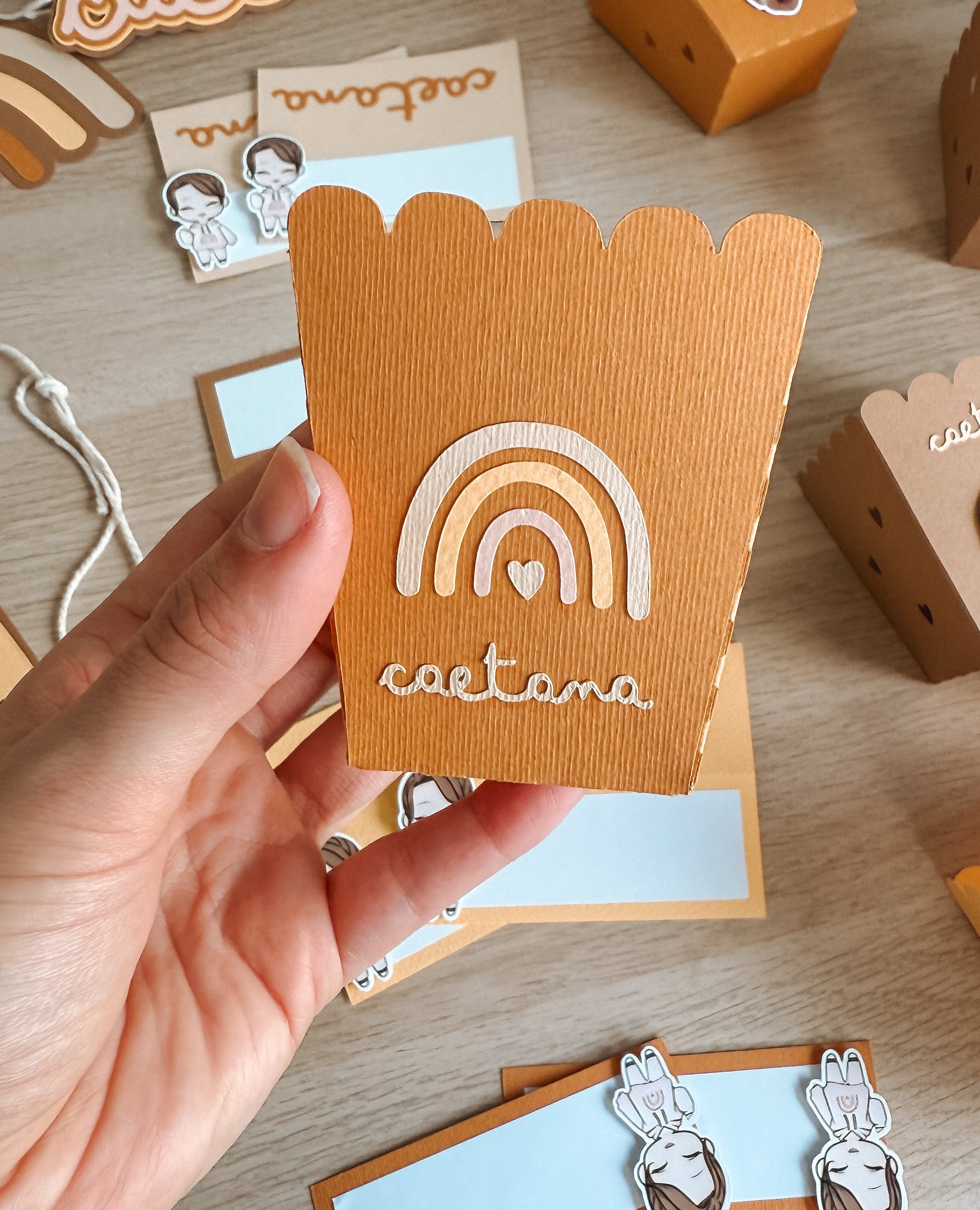 Arco íris boho | Caixas de pipocas