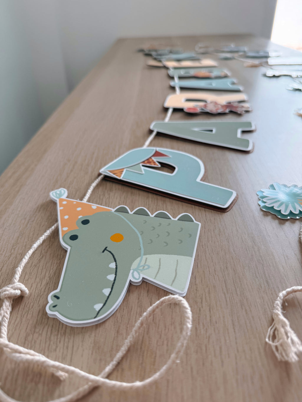 Animais em festa | Bandeirola parabéns