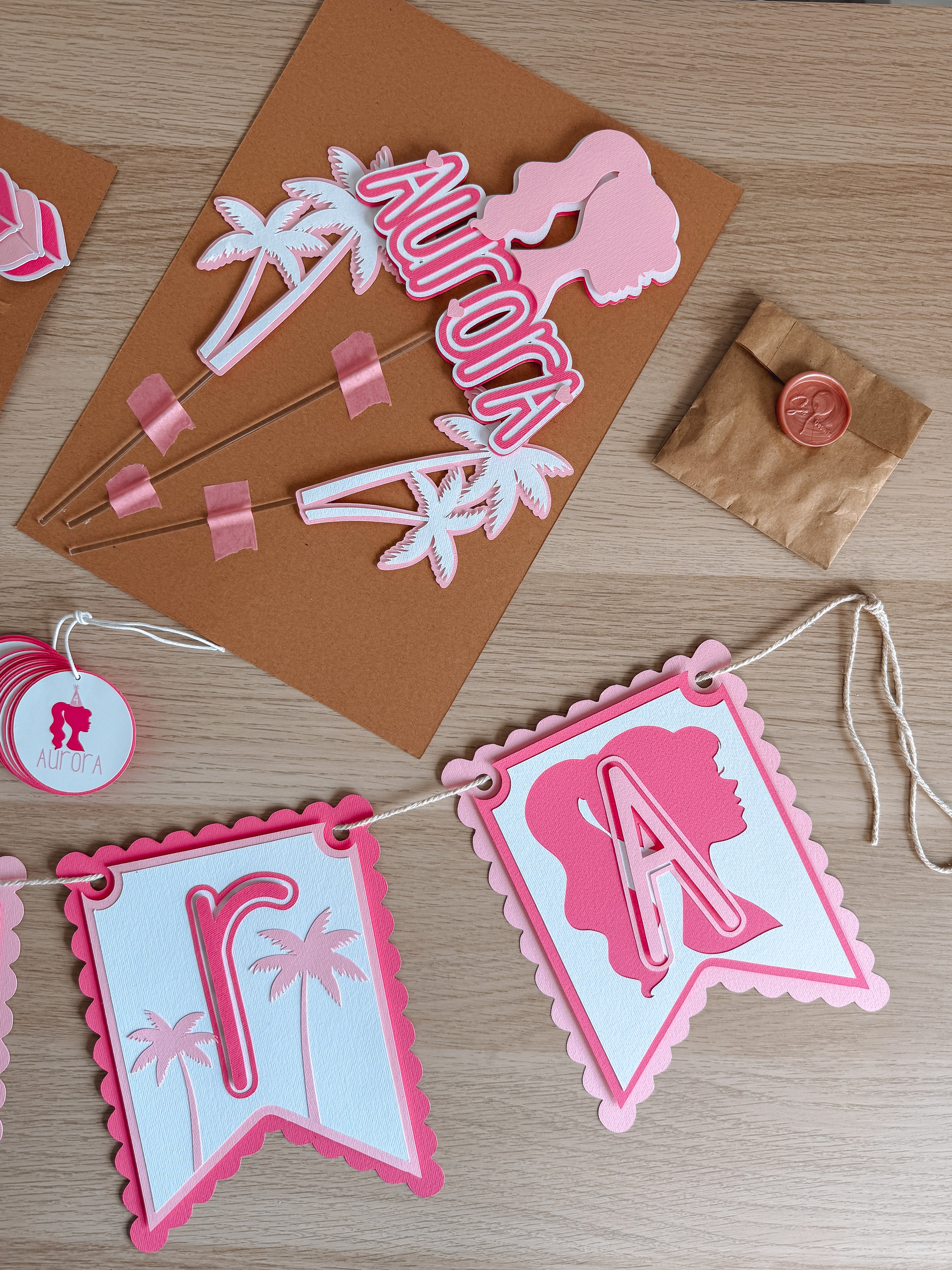 Barbie | Bandeirola nome