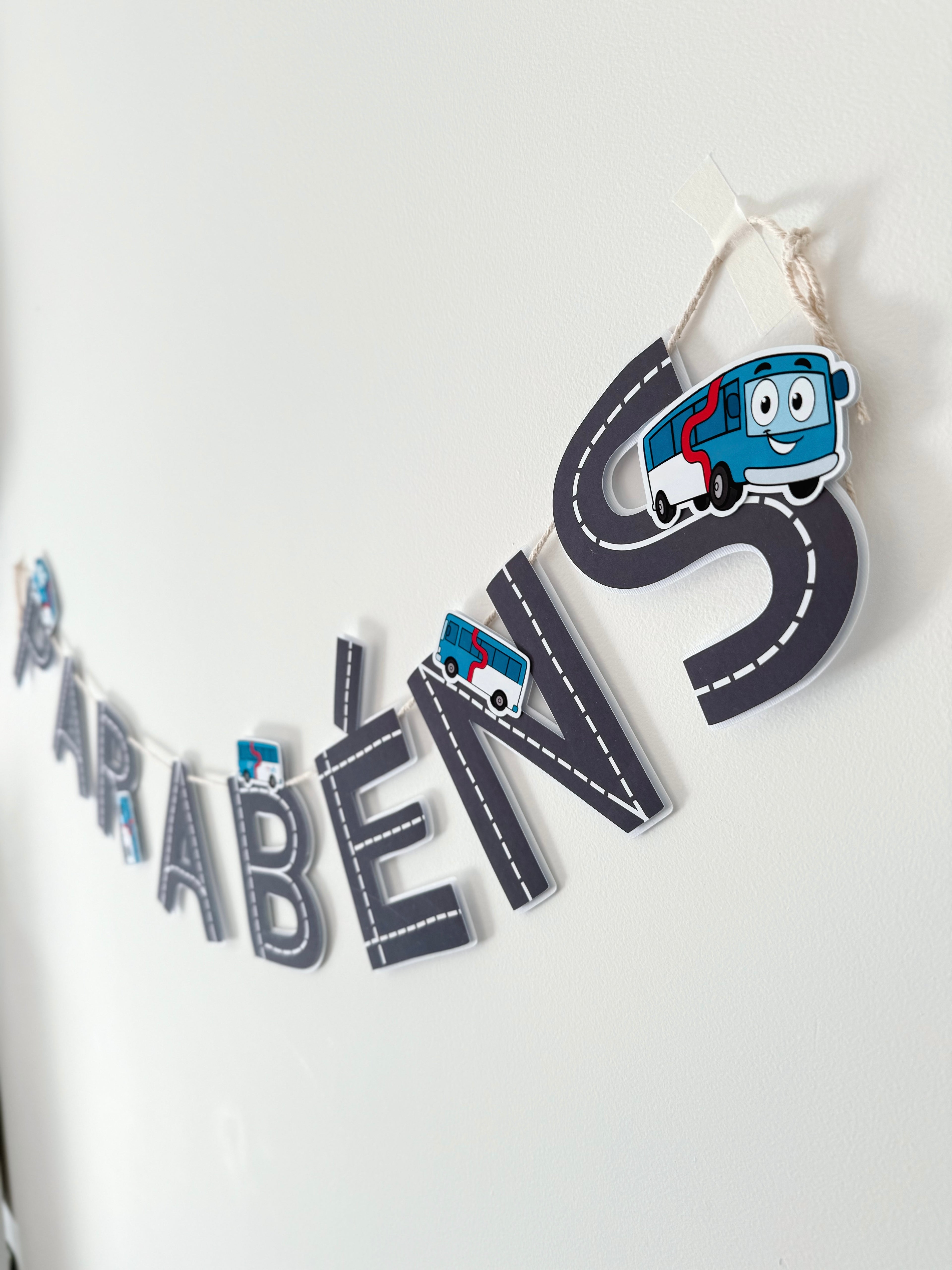 Bus | Bandeirola parabéns