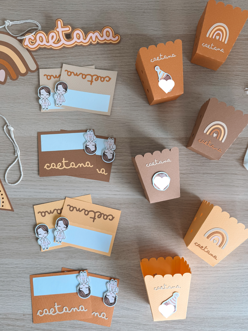 Arco íris boho | Caixas de pipocas