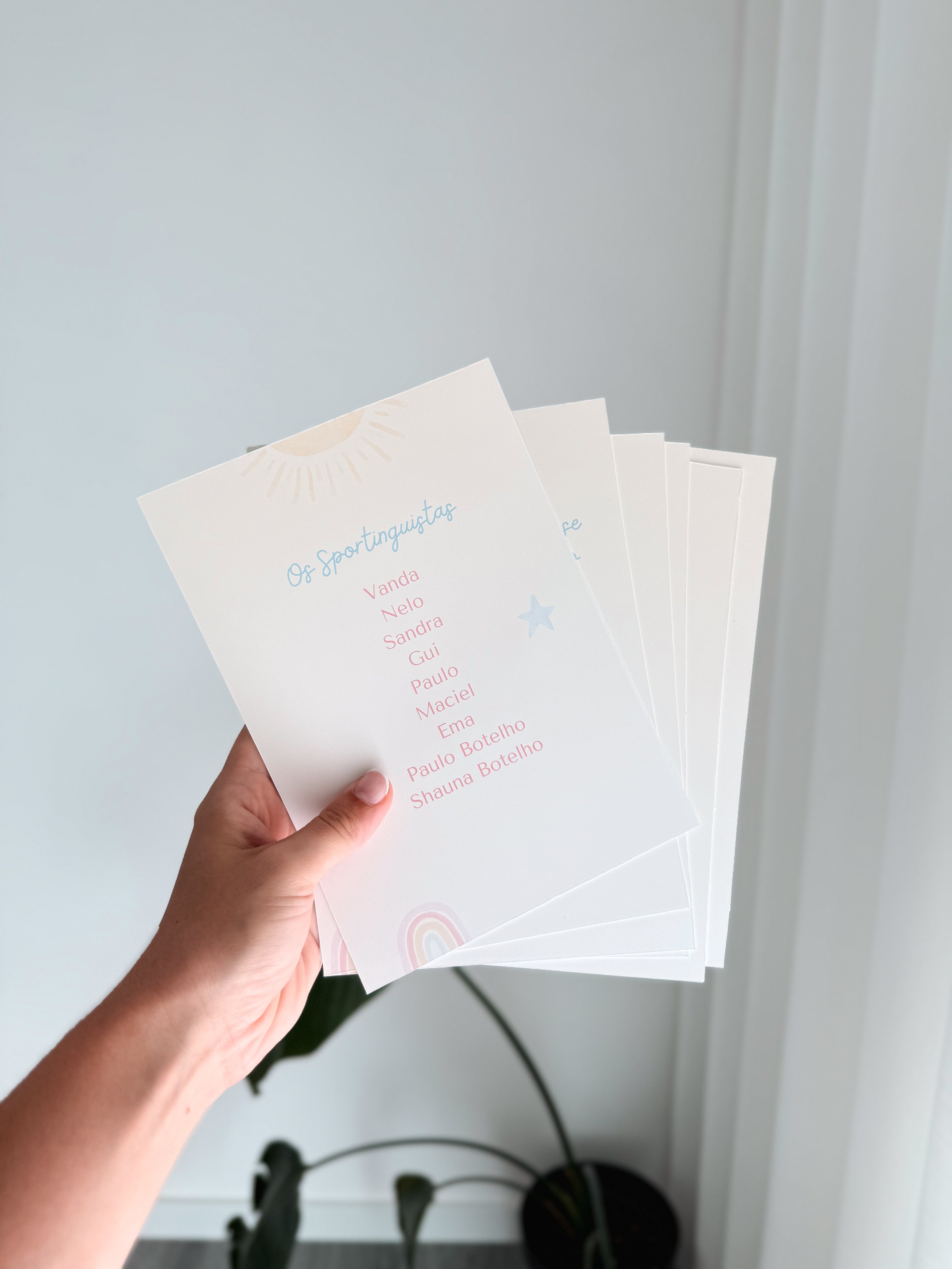 Seating plan | Folha impressa A5