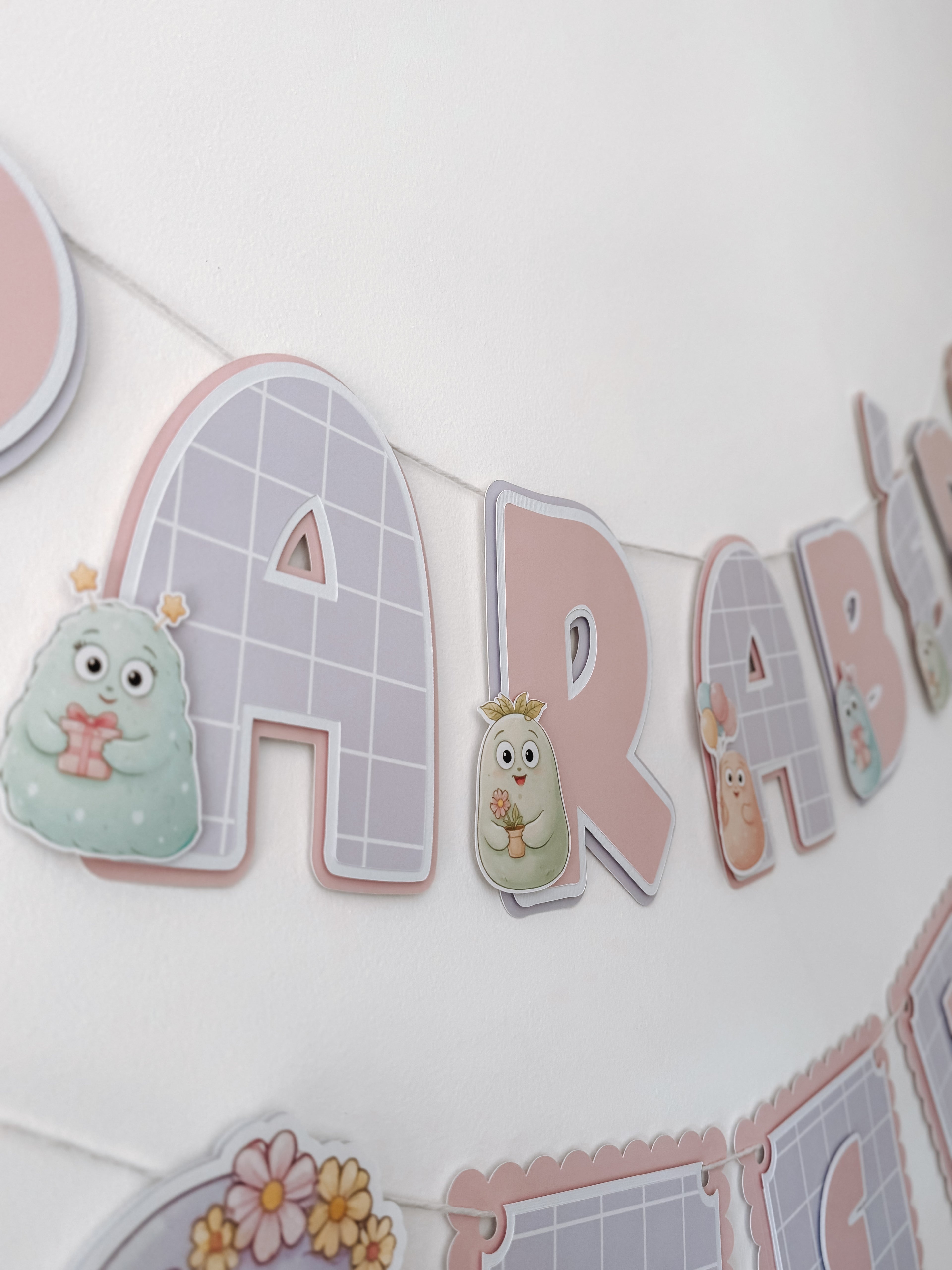 Bubble gum | Bandeirola parabéns
