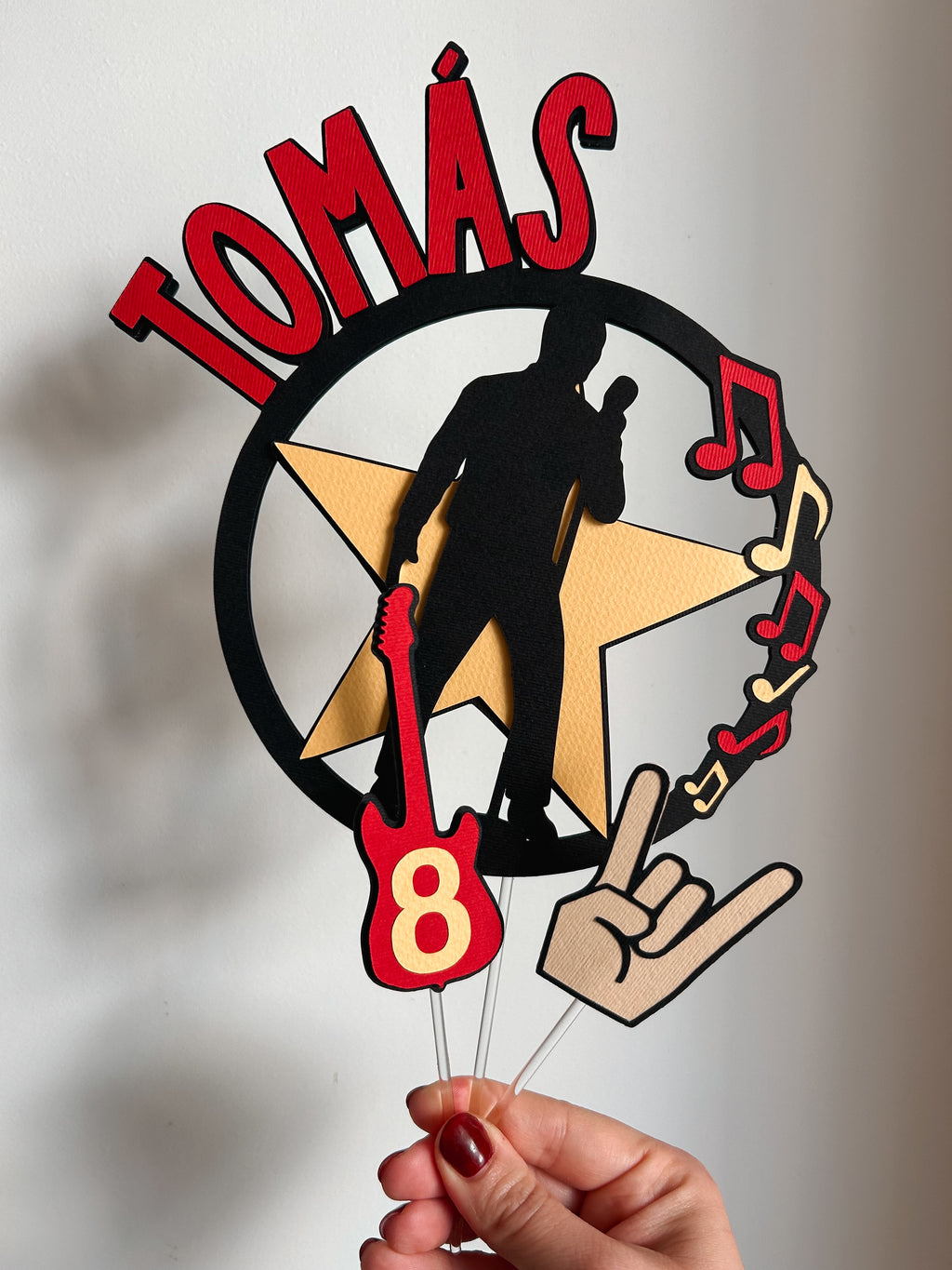 Rock | Topo de bolo premium