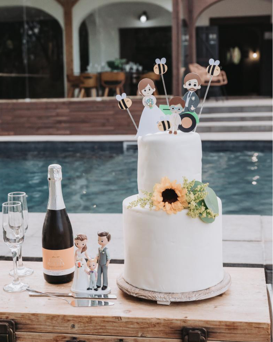 Bonecos de casamento | Topo de bolo
