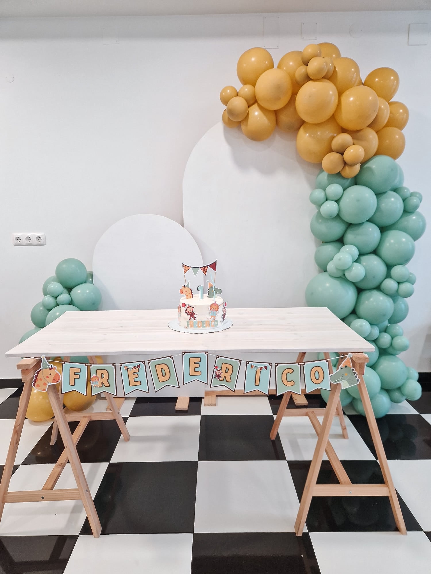 Animais em festa | Bandeirola nome
