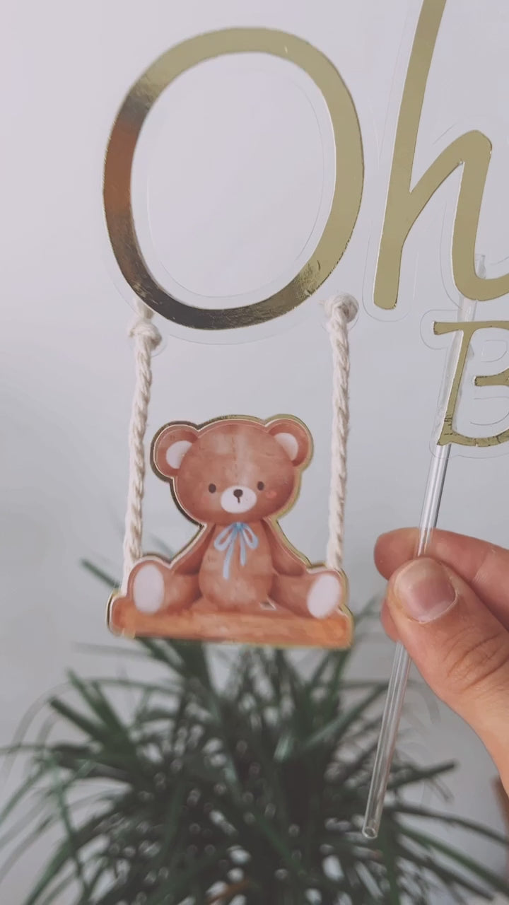 Ursinho no baloiço | Topo de bolo